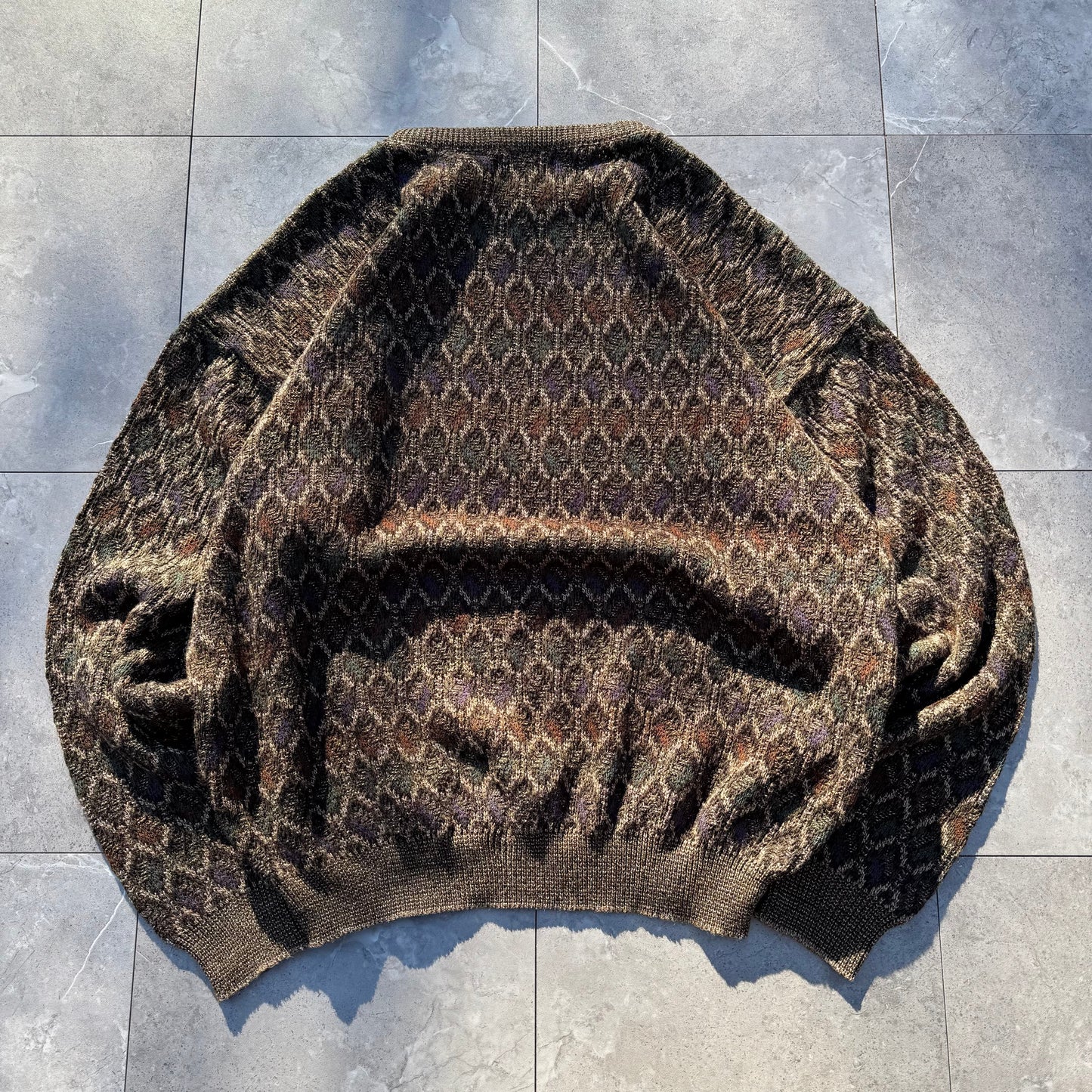 90s Farah Acrylic Design Knit KiiChain Clothing