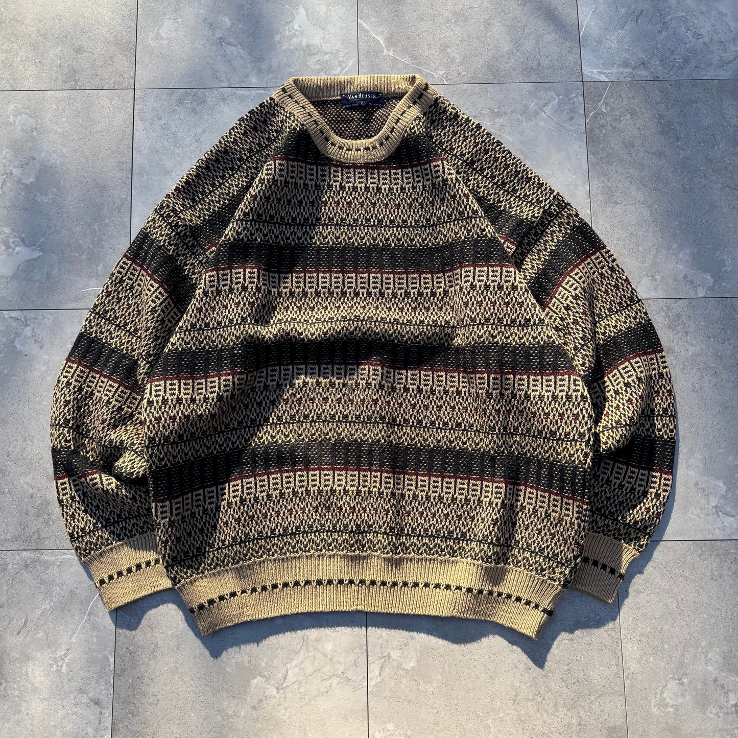 90s Van Heusen Acrylic Design Knit KiiChain Clothing