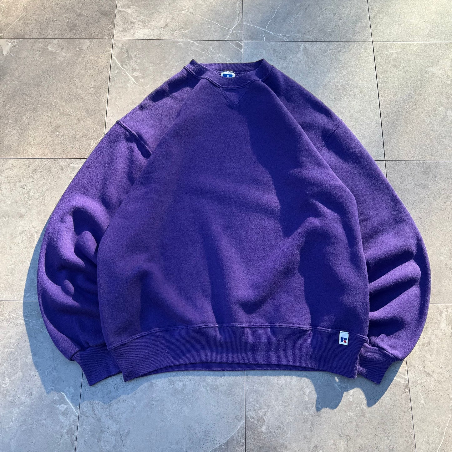 90s Russell Athletic Made in USA Purple Blank Sweatshirt