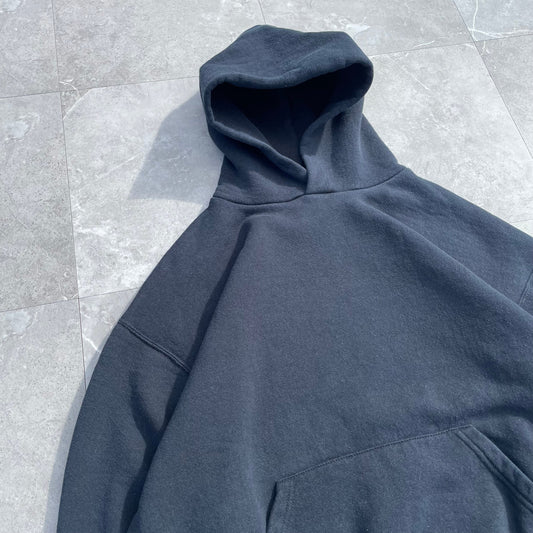 90s Russell Athletic Blank Black Hoodie KiiChain Clothing