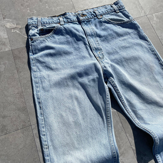 90s Levi's 505 Orange Tab Made in USA Denim 36x32 KiiChain Clothing