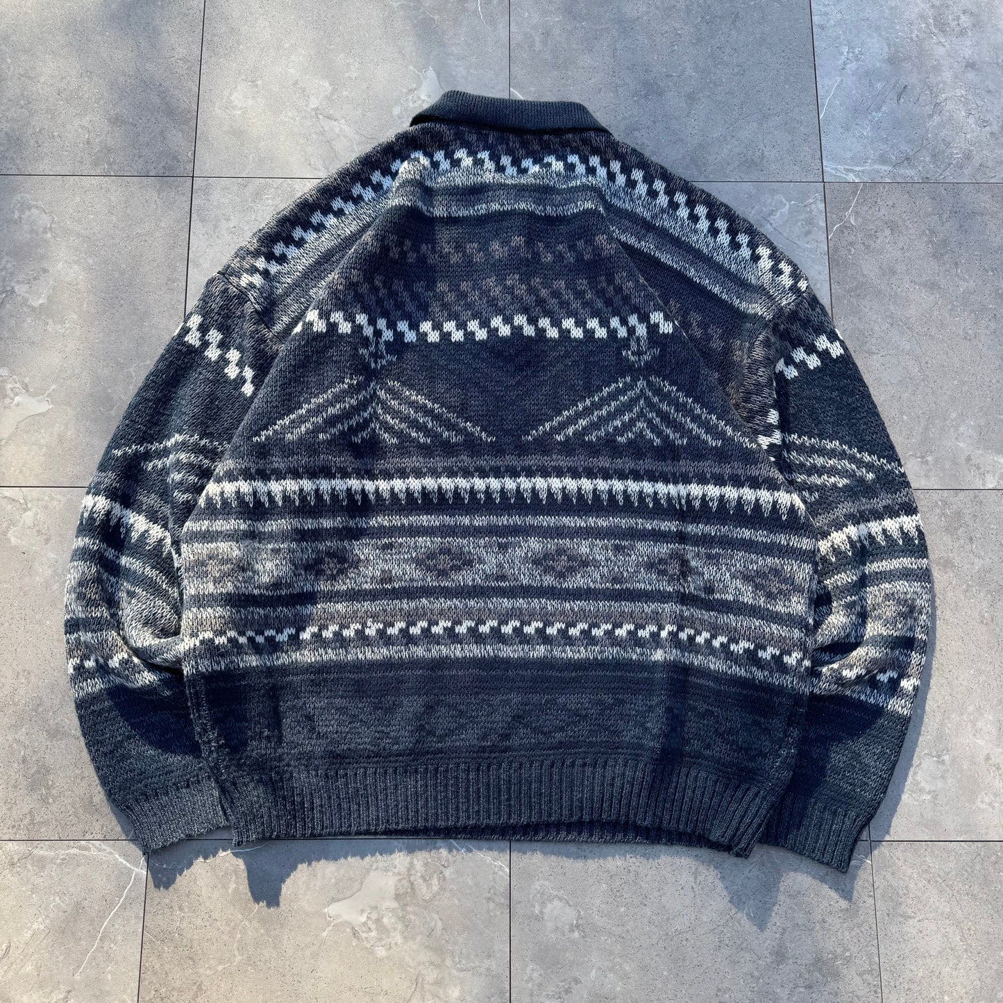 90s Bugle Boy Company Acrylic Design Knit Polo KiiChain Clothing