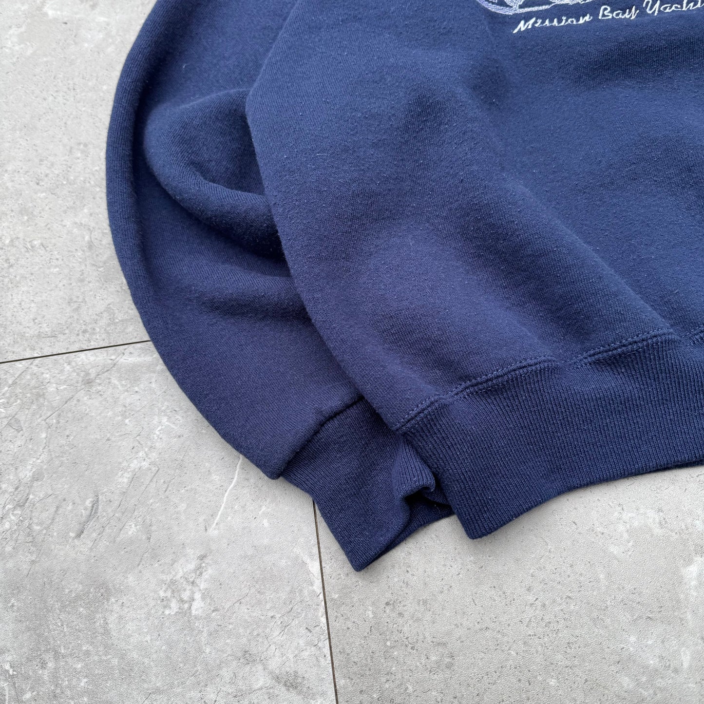 90s Lee MBYC Made in USA Navy Graphic Sweatshirt KiiChain Clothing