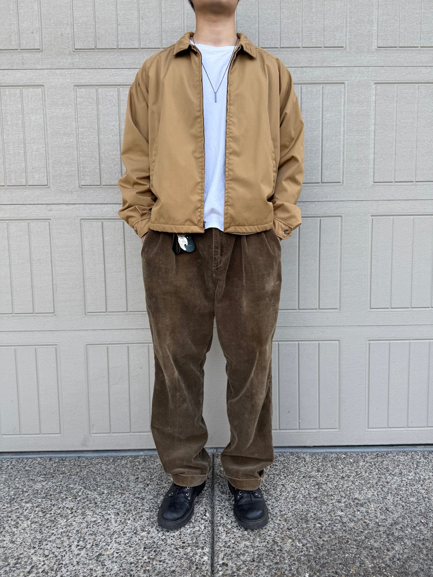 50s-60s McGregor Made in USA Pile Lined Harrington Jacket KiiChain Clothing