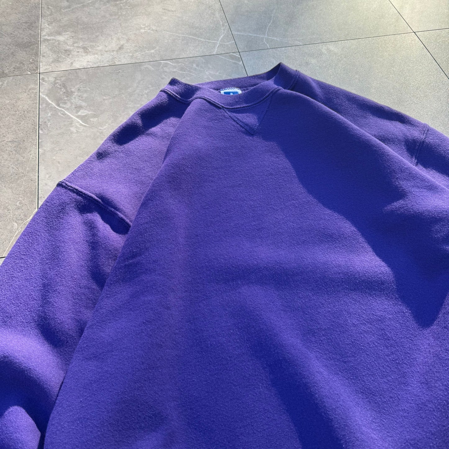 90s Russell Athletic Made in USA Purple Blank Sweatshirt