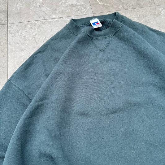 90s Russell Athletic Green Sweatshirt KiiChain Clothing