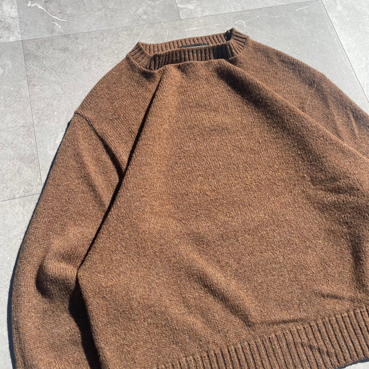 80s Jantzen Brown Blank Knit KiiChain Clothing