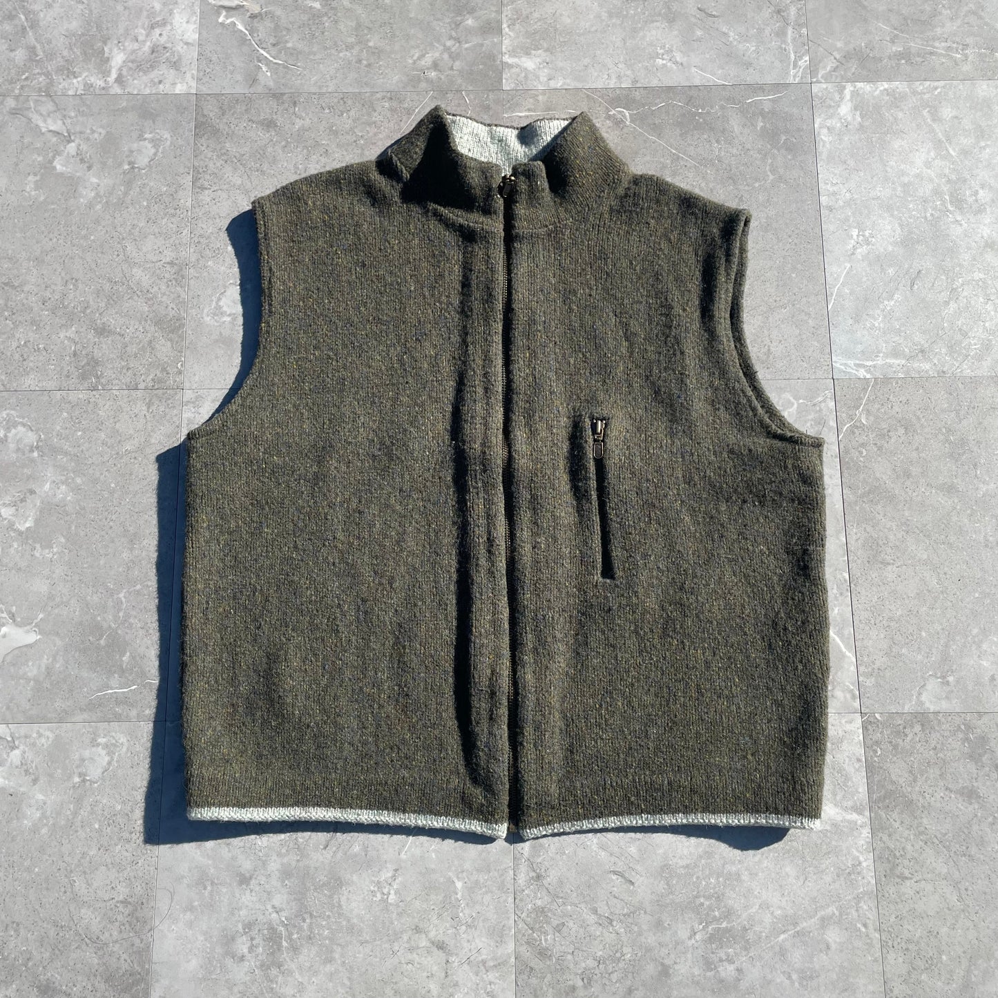 90s Lands' End Made in USA Knit Vest KiiChain Clothing