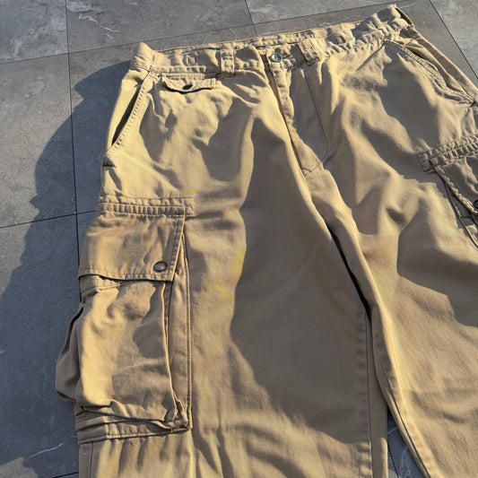 90s-00s Polo by Ralph Lauren Polo Chino Cream/Beige Cargo Pants 35x30 KiiChain Clothing
