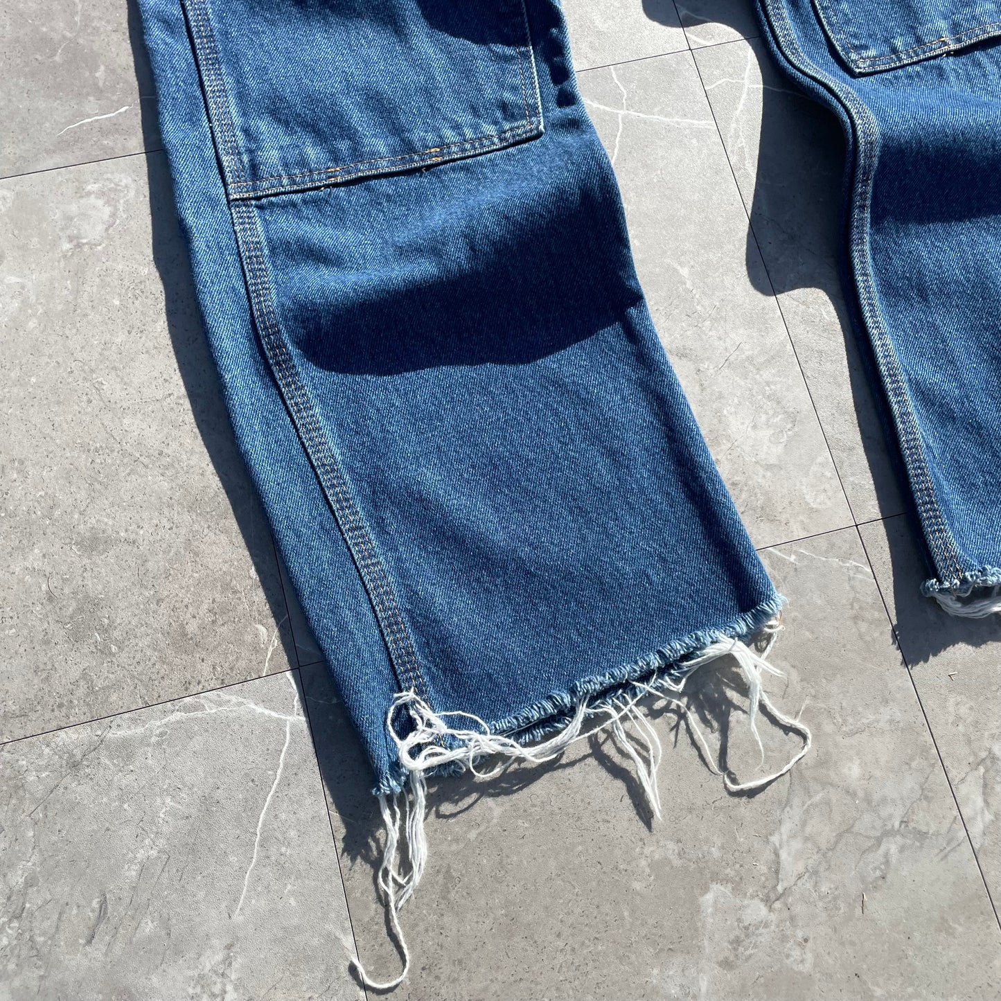 90s-00s KEY Double Knee Denim Work Pants 36x34 KiiChain Clothing