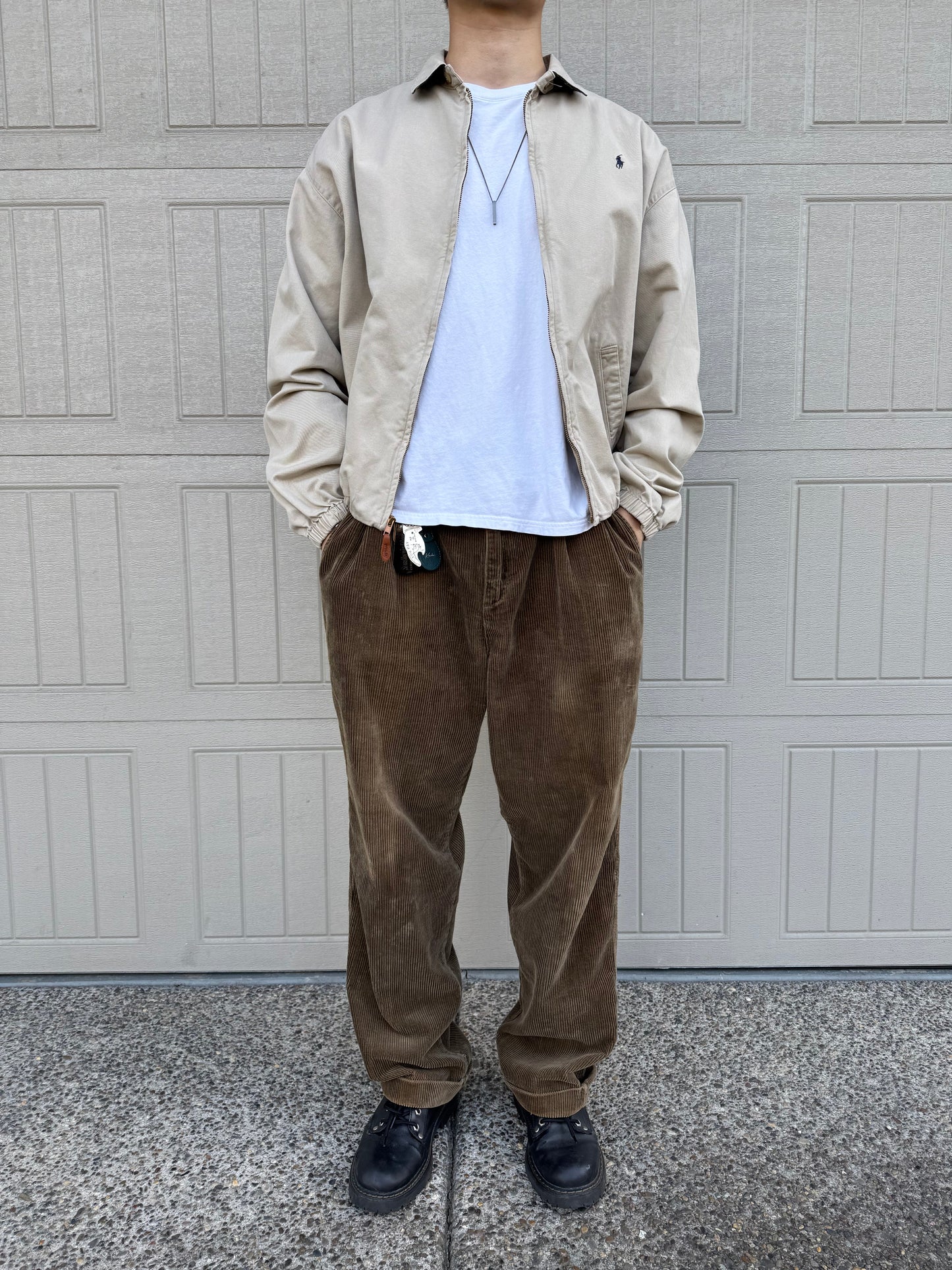 80s Ralph Lauren Made in USA Beige Swing Top Jacket KiiChain Clothing