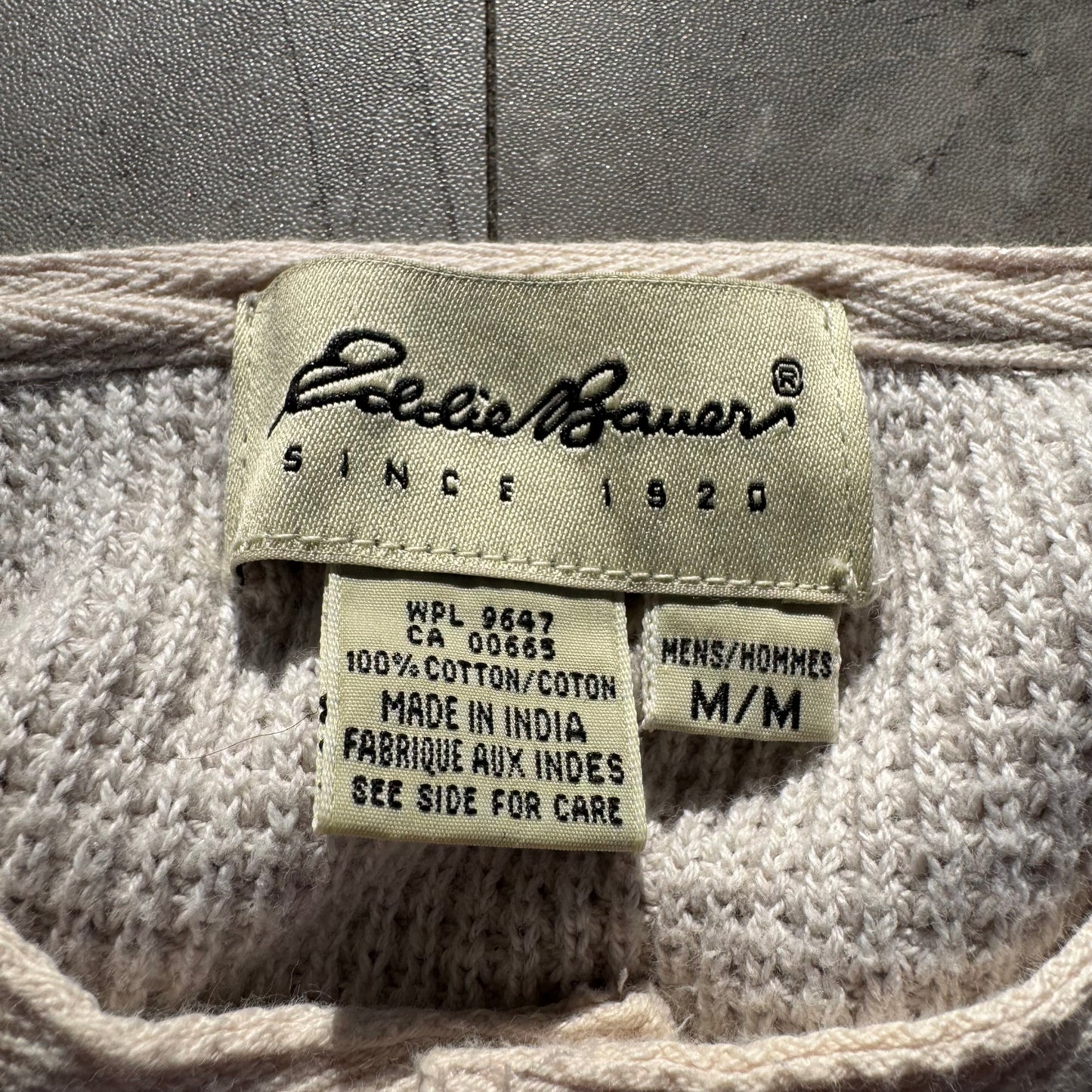 90s-00s Eddie Bauer Waffle Knit Thermal Henley