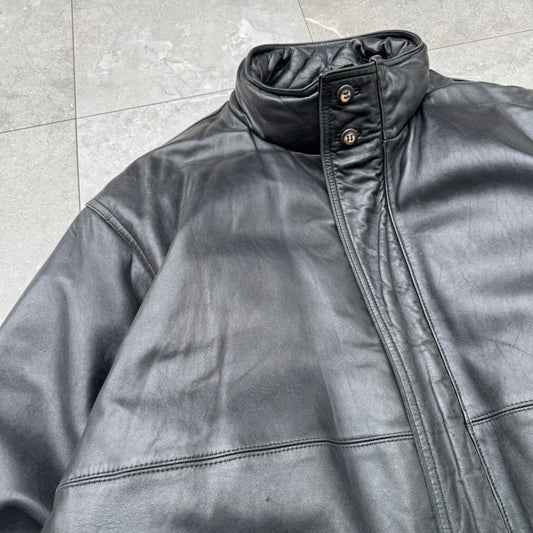 90s Eddie Bauer Leather Down Jacket KiiChain Clothing