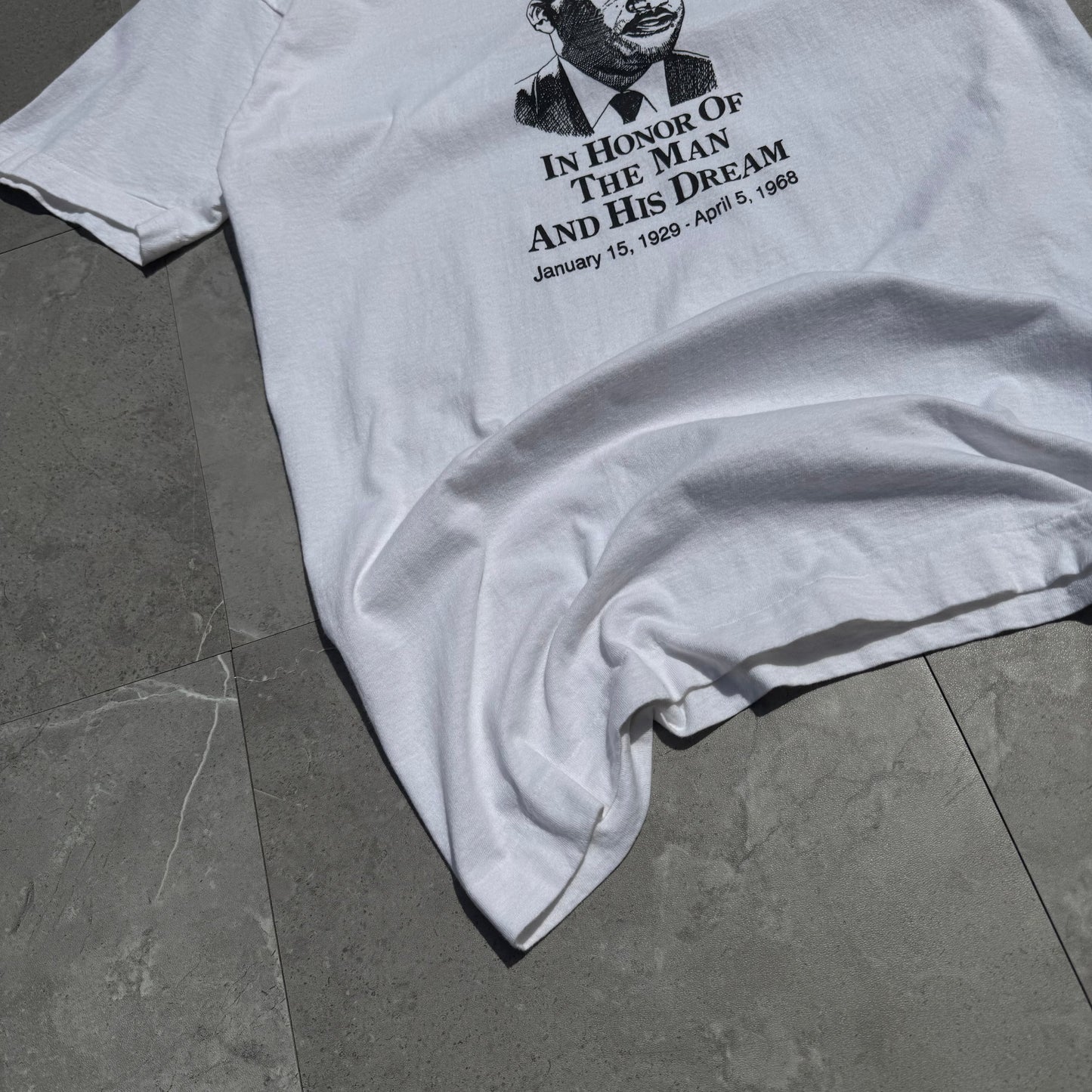 80s-90s Fruit of the Loom Made in USA Martin Luther King Single Stitch Tee KiiChain Clothing