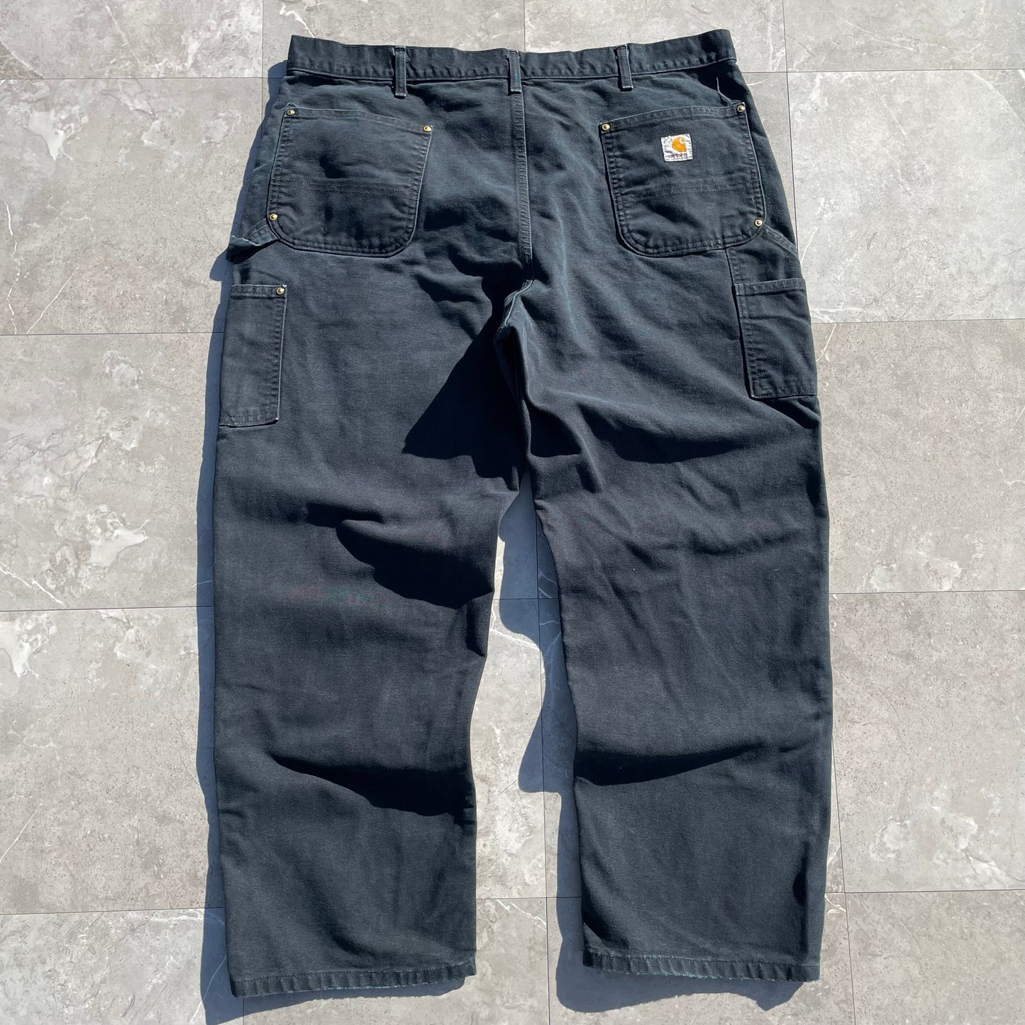 90s-00s Carhartt Made in USA Black Double Knee Work Pants 40x30 KiiChain Clothing