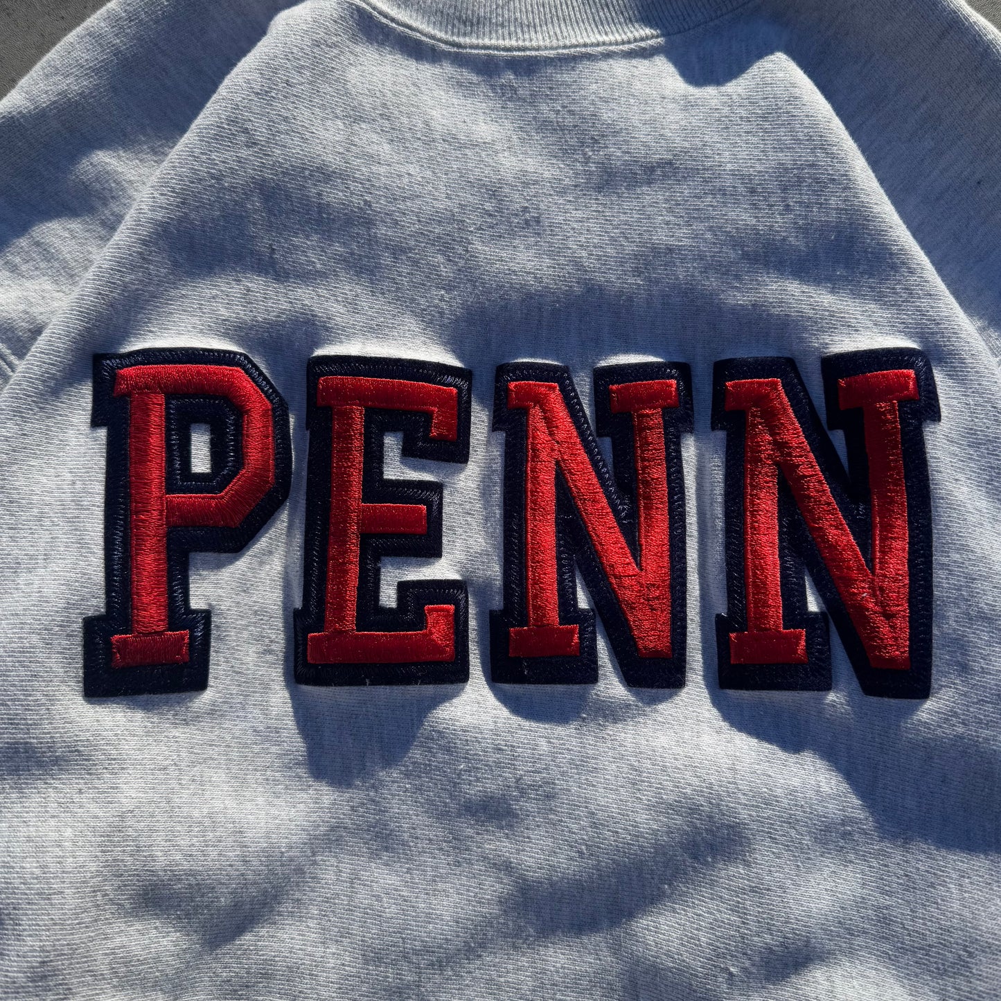90s Champion Reverse Weave University of Pennsylvania Made in USA 3D College Spell-Out Sweatshirt