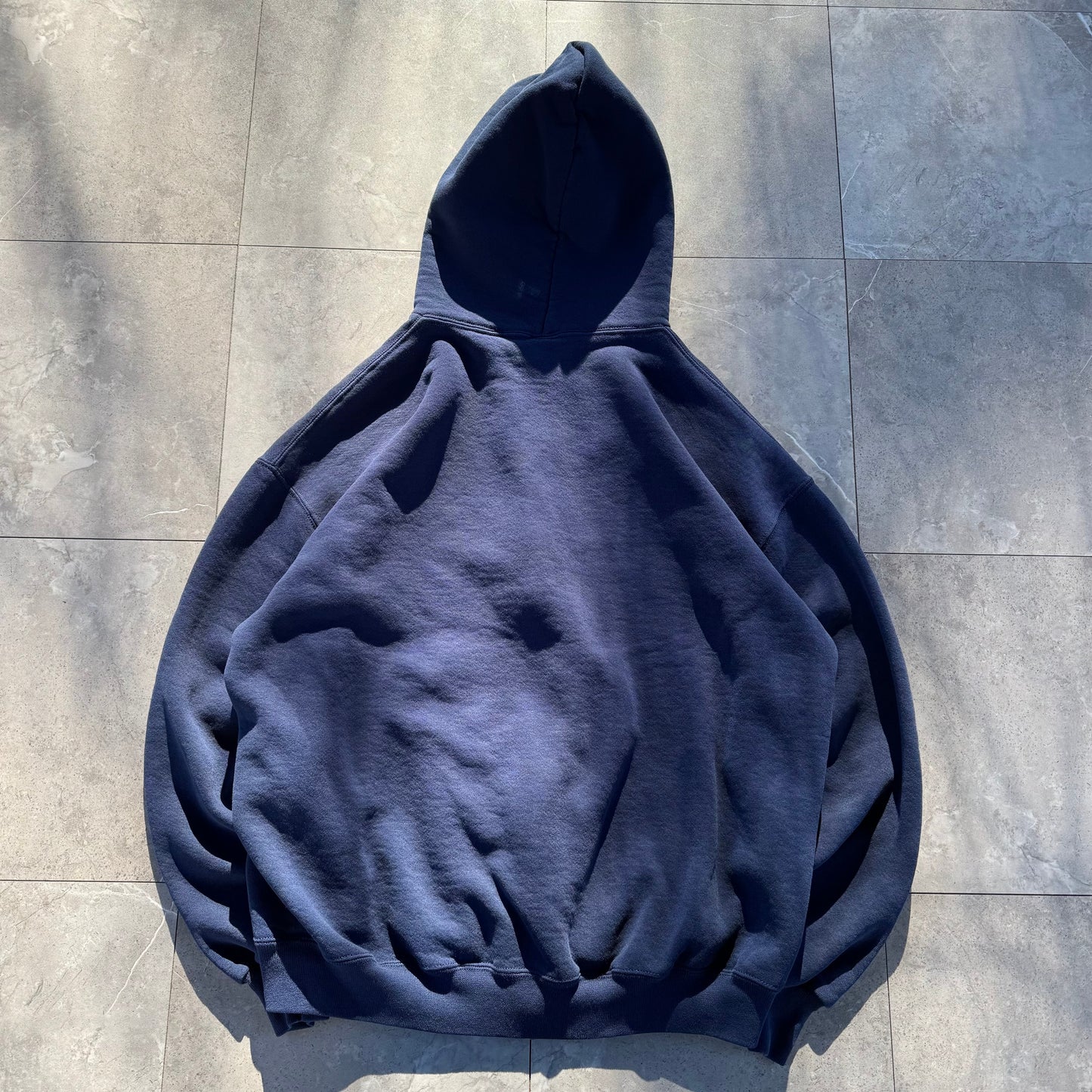 90s Russell Athletic Made in USA Navy Zip-Up Hoodie KiiChain Clothing