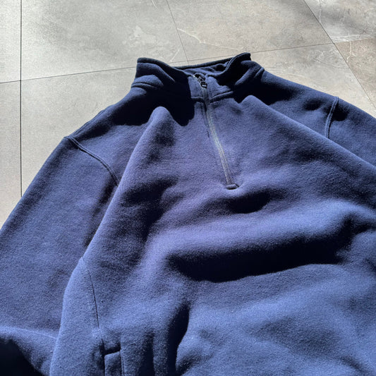 00s Russell Athletic Navy Quarter Zip Sweatshirt KiiChain Clothing