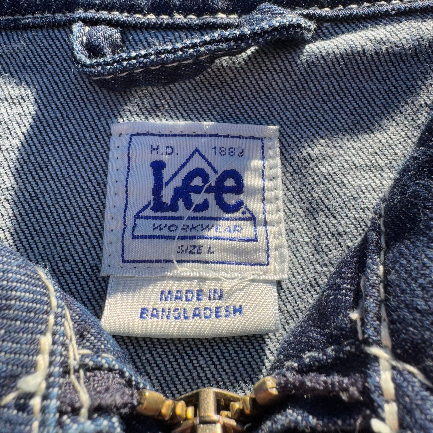 00s Lee Cropped Zip-Up Denim Jacket KiiChain Clothing
