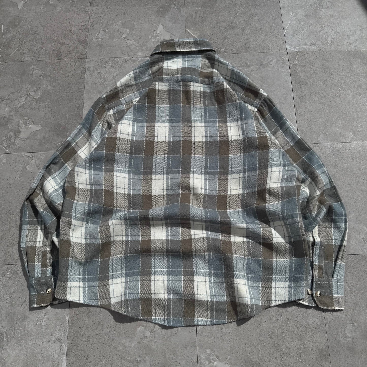 80s-90s High Sierra Faded Checkered Flannel Shirt KiiChain Clothing