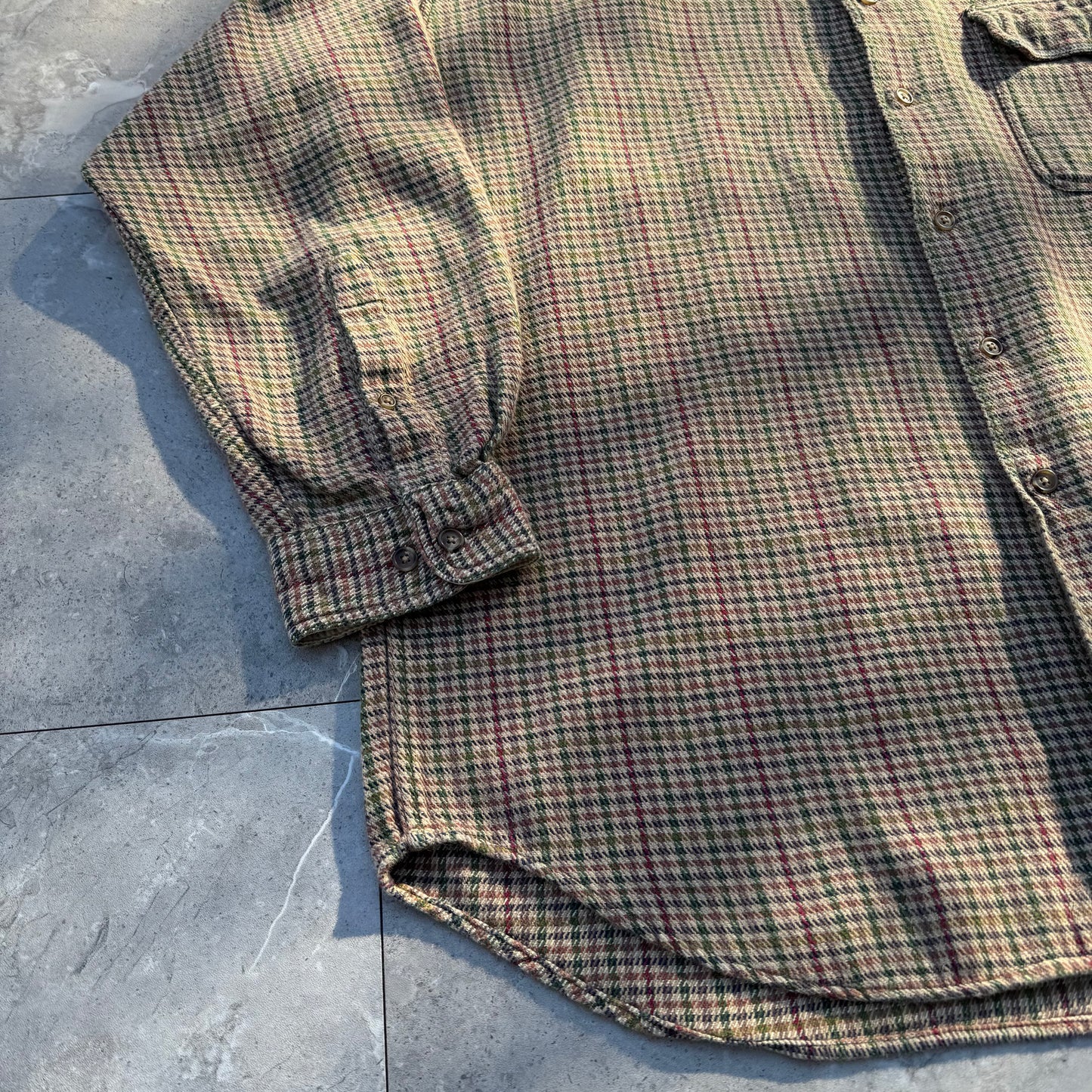80s-90s Orvis Gingham Checkered Faded Button Down Shirt