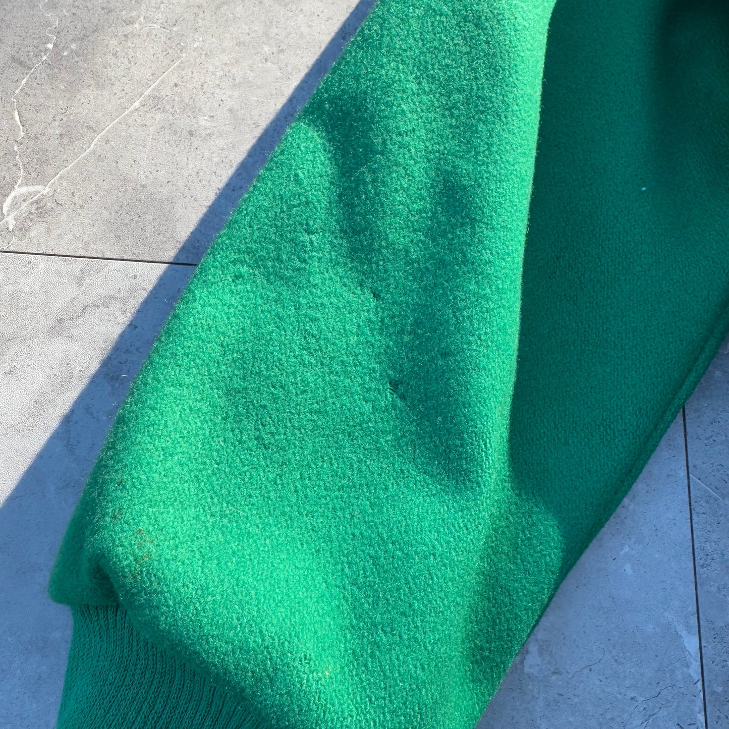 80s Ralph Lauren Made in USA Green Detachable Hoodie Wool Swing Top Jacket KiiChain Clothing