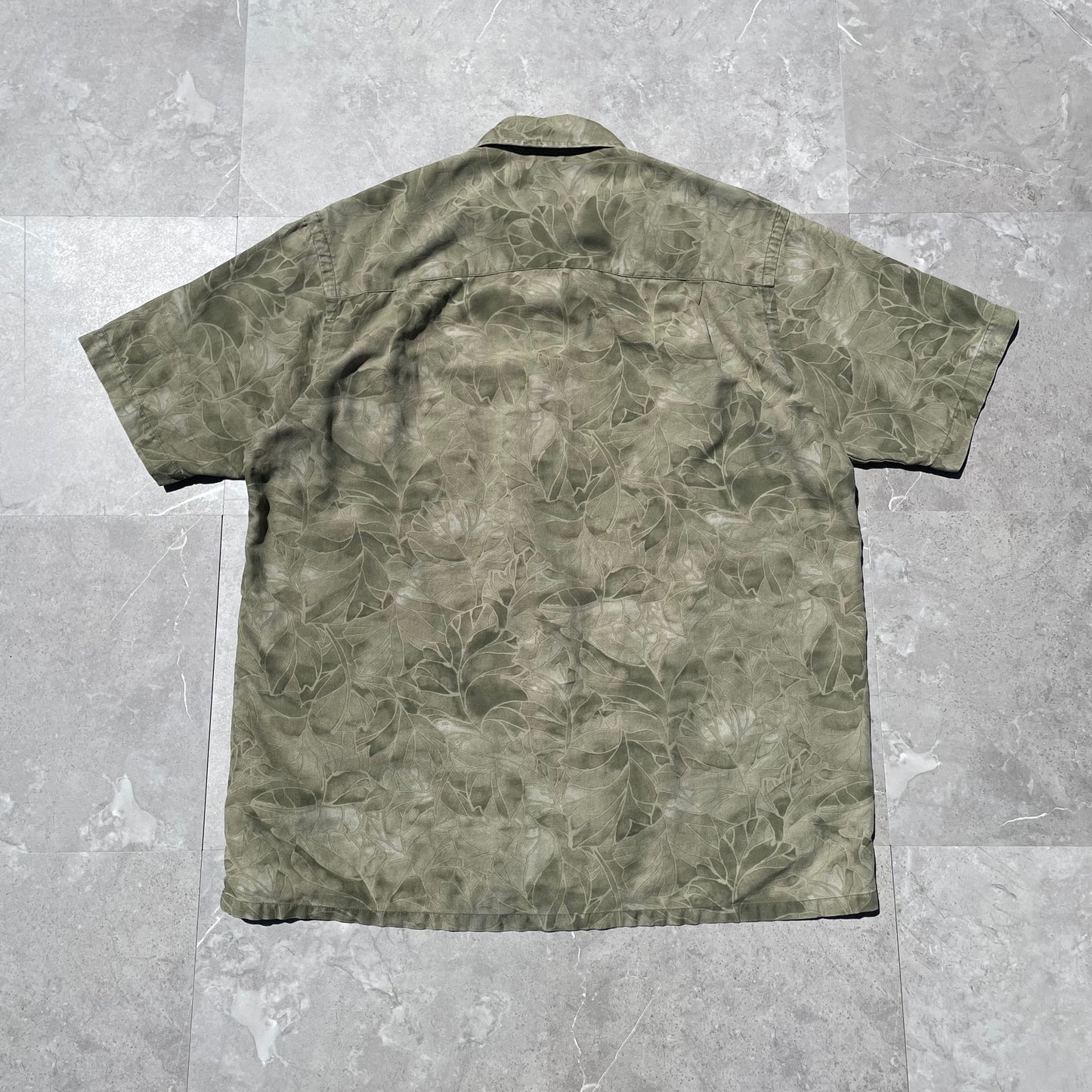 00s Nautica Silk Blend Short Sleeve Shirt KiiChain Clothing