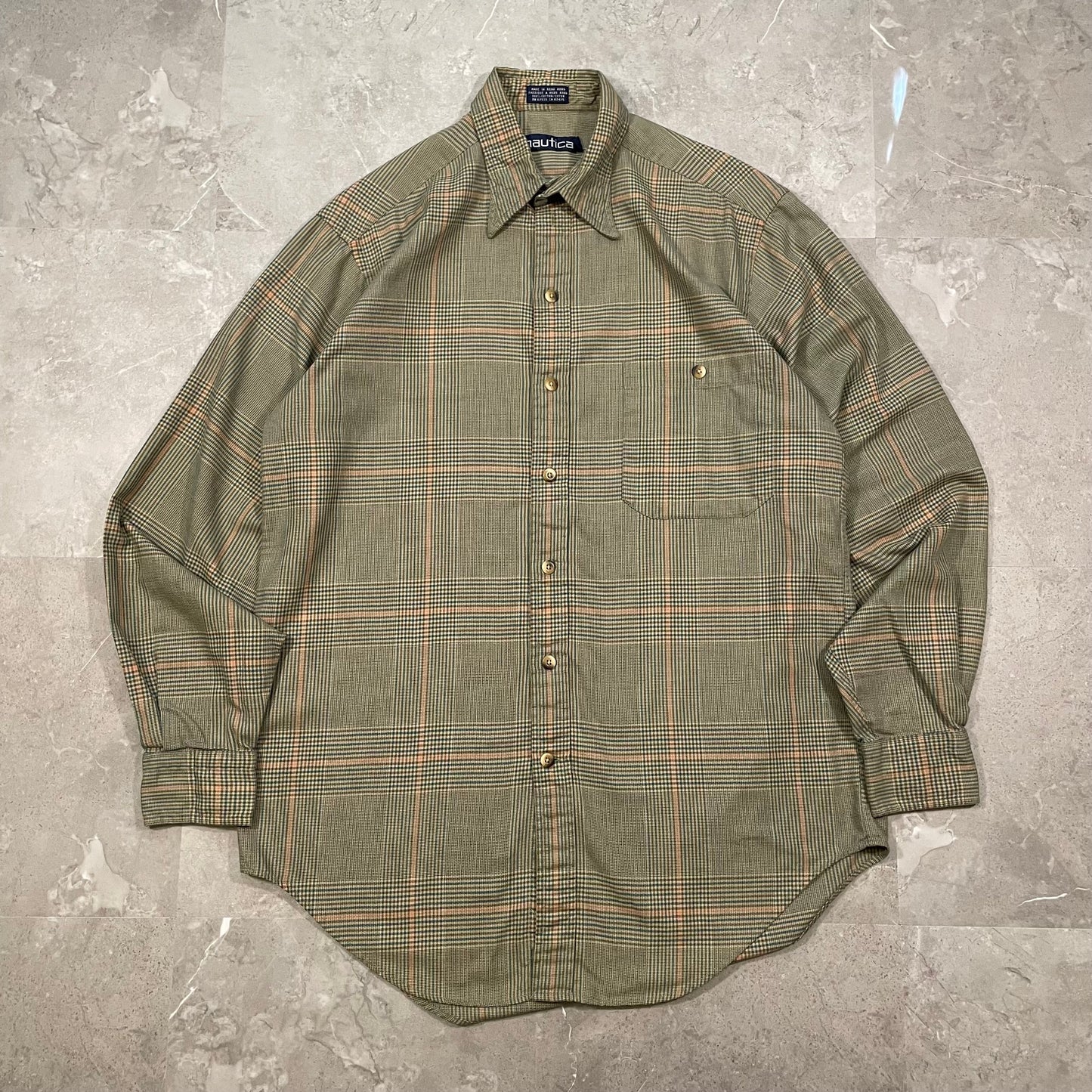 90s Nautica Checkered Shirt KiiChain Clothing