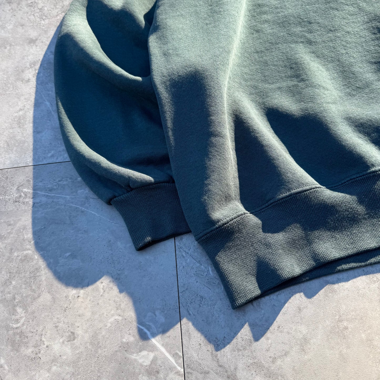 90s Russell Athletic Made in USA Green/Grey Blank Sweatshirt