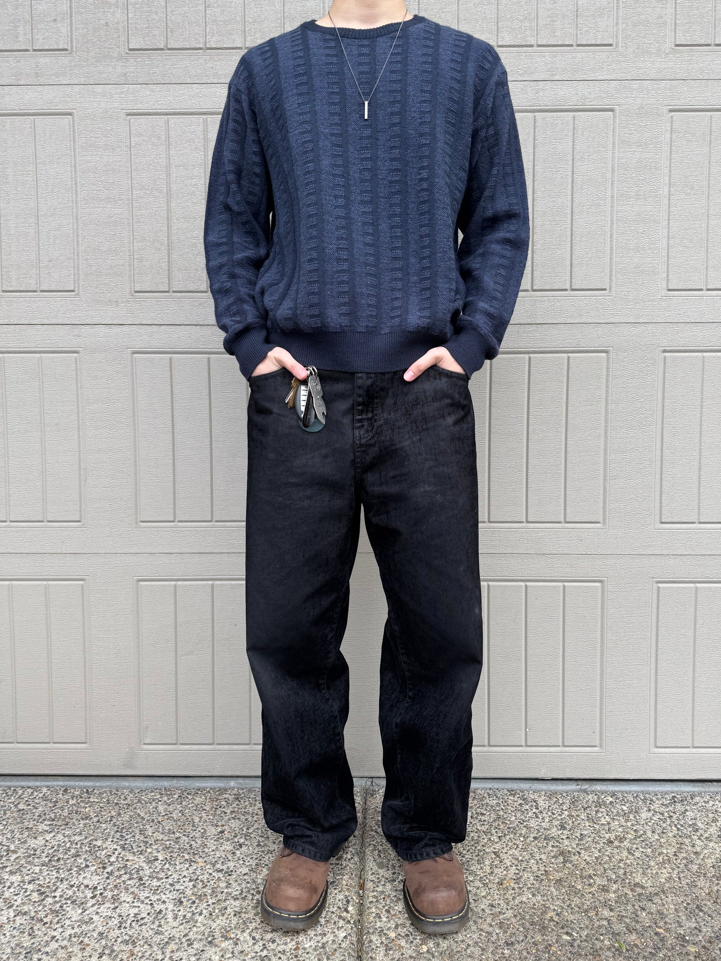 90s-00s Mino Milano Made in Italy Wool-Acrylic Knit
