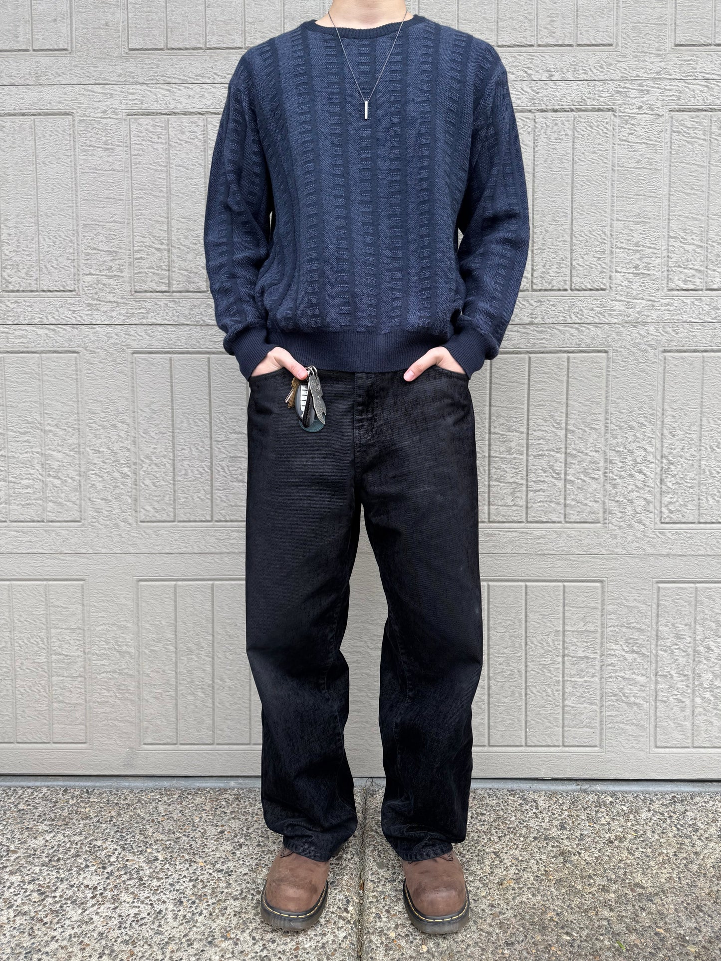 90s-00s Mino Milano Made in Italy Wool-Acrylic Knit KiiChain Clothing