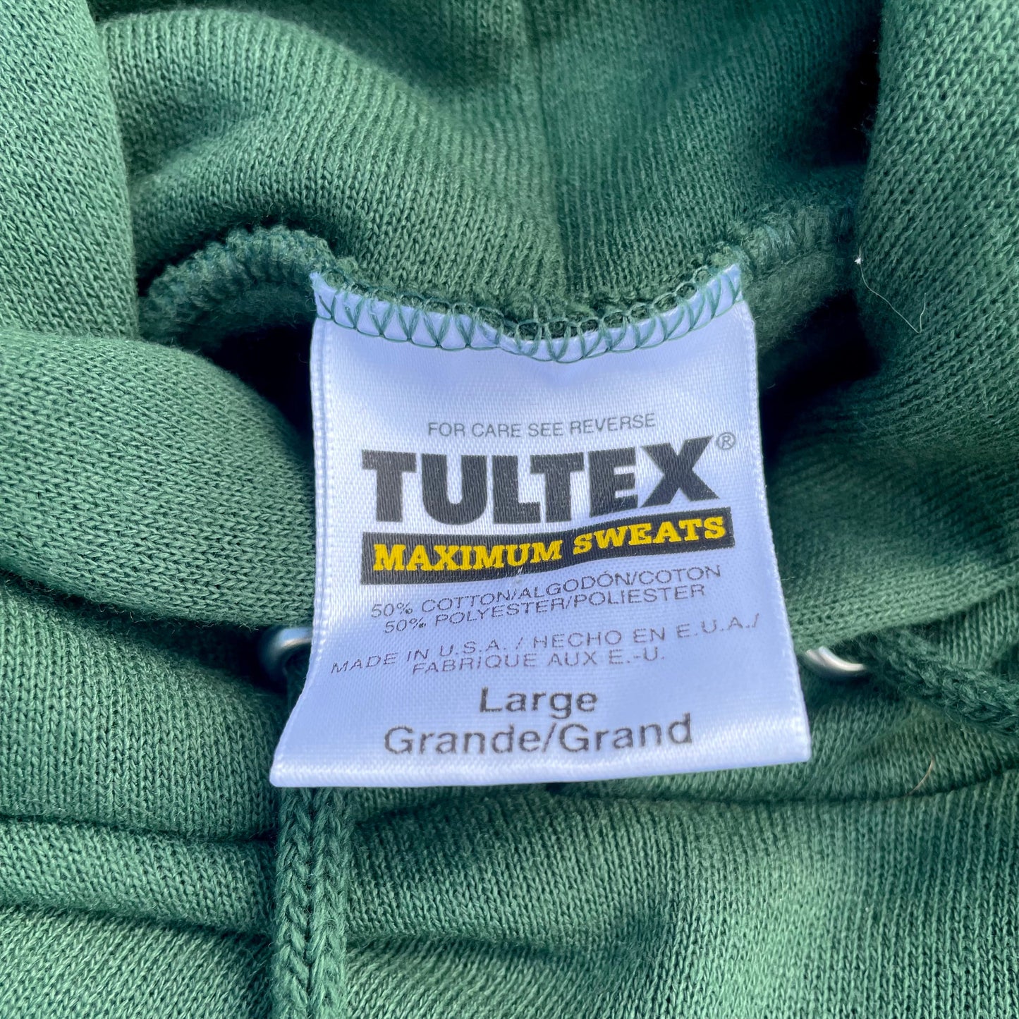 90s Tultex Made in USA Blank Green Hoodie KiiChain Clothing