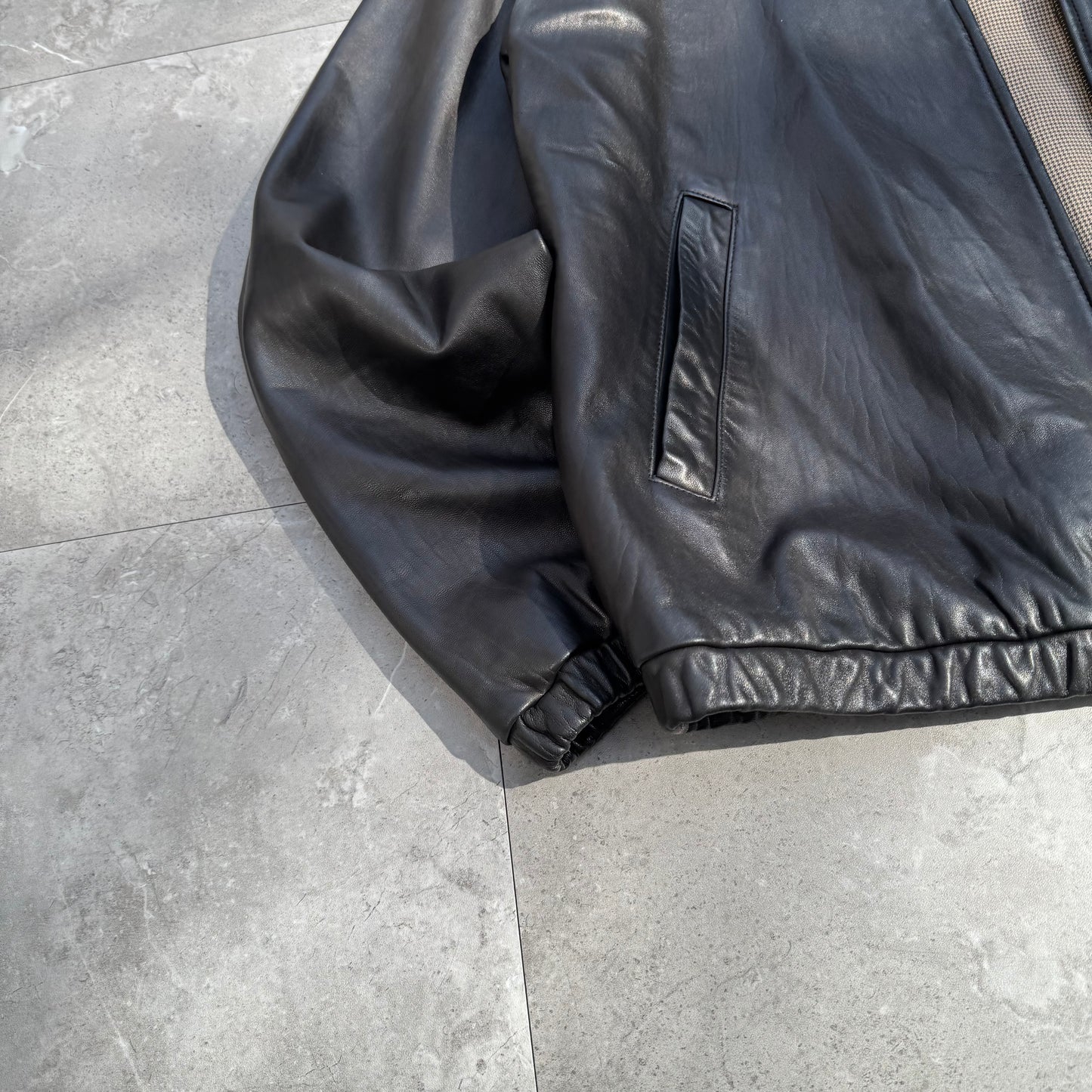 90s Polo by Ralph Lauren Black Leather Jacket