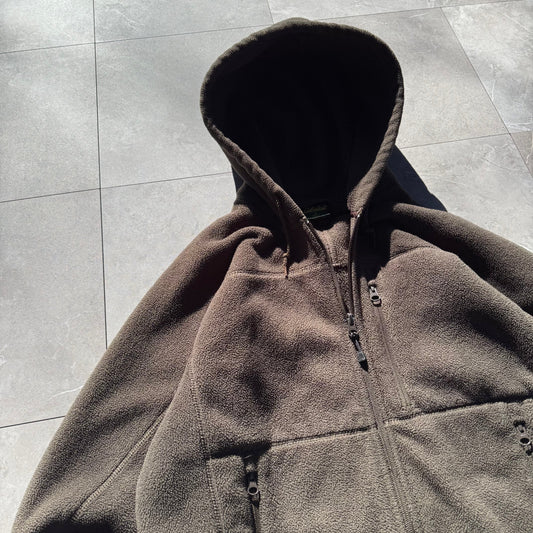 90s Cabela's Brown Zip-Up Fleece Jacket KiiChain Clothing