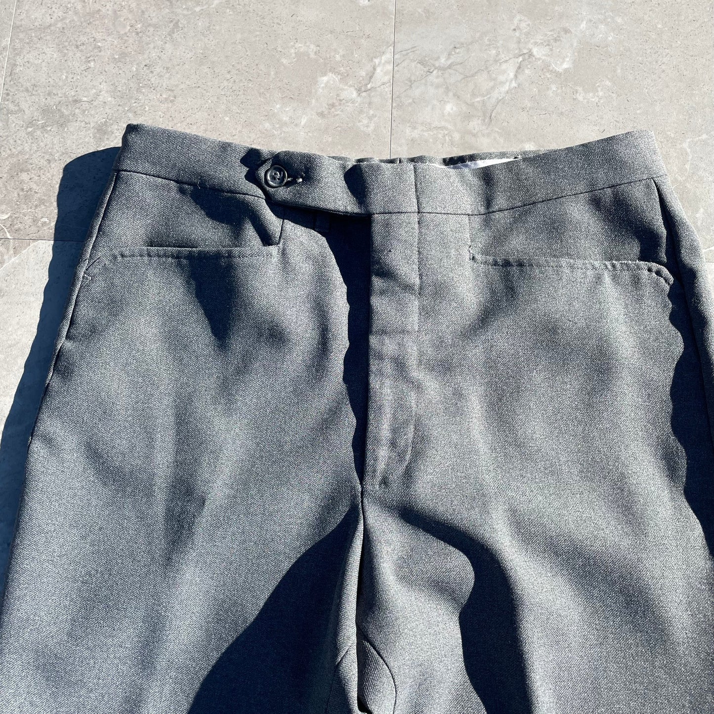 80s Levi's Made in USA Sta-Prest Gray Action Slacks KiiChain Clothing