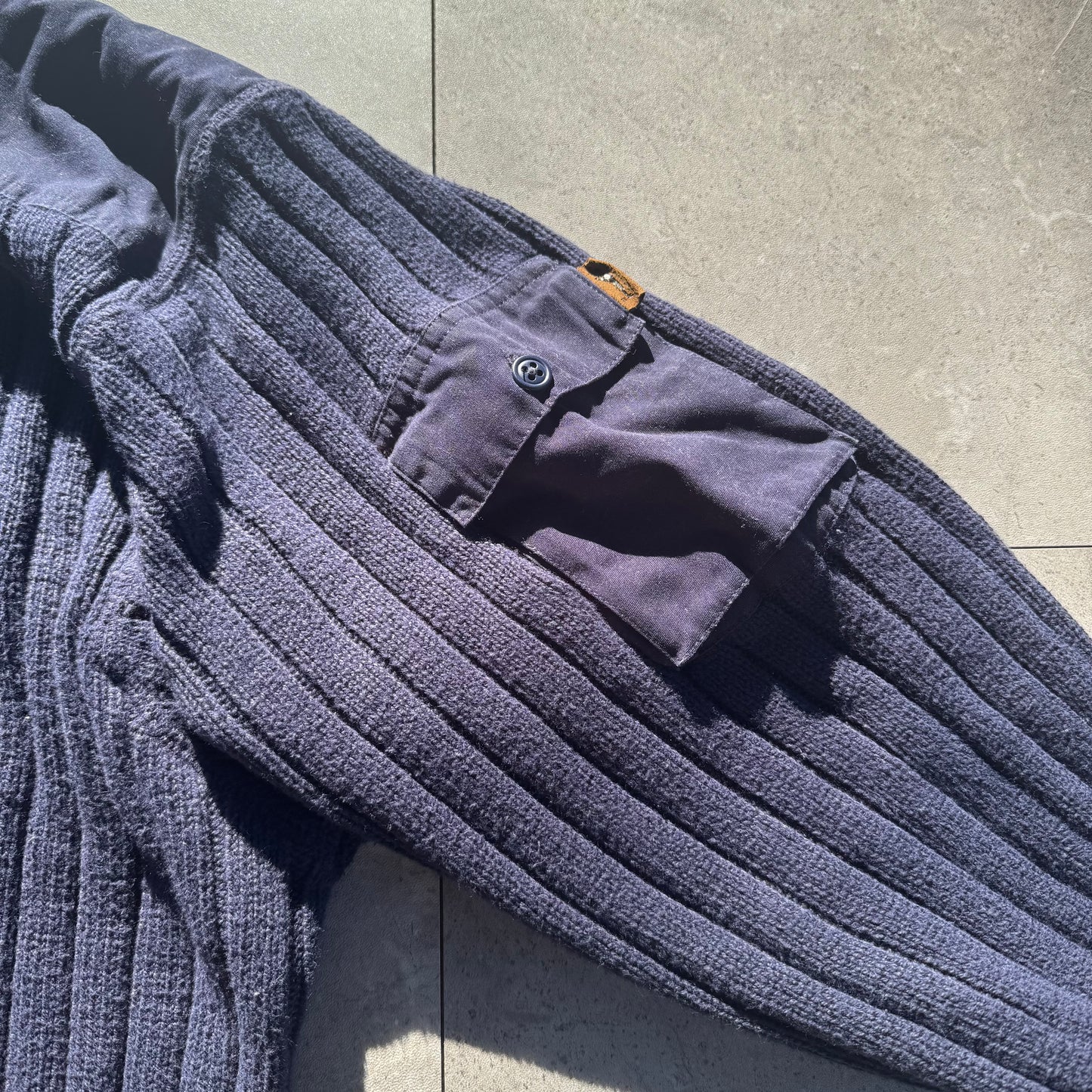 90s-00s Eddie Bauer Legend Made in UK Sleeve Pocket Knit