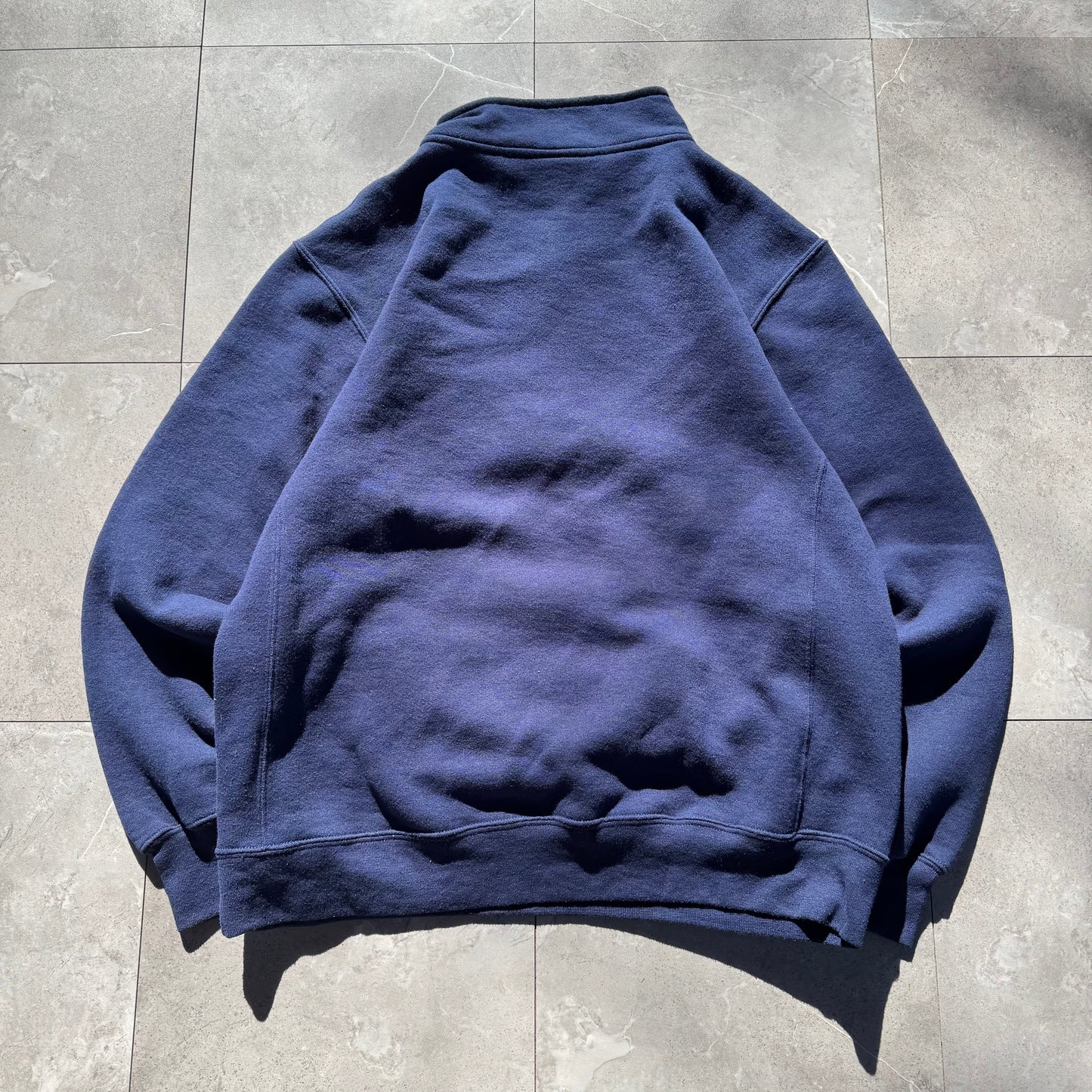 00s Russell Athletic Navy Quarter Zip Sweatshirt