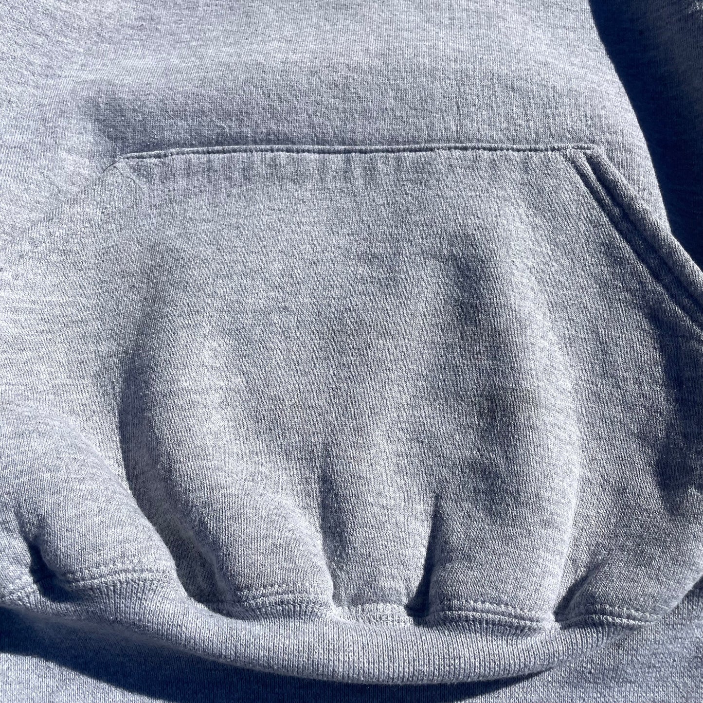 90s Russell Athletic Made in USA Blank Gray Hoodie KiiChain Clothing
