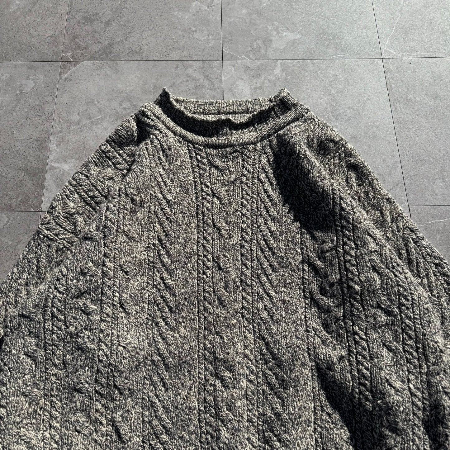 90s-00s Eddie Bauer Made in USA Wool-Blend Mock Neck Knitted Sweater KiiChain Clothing
