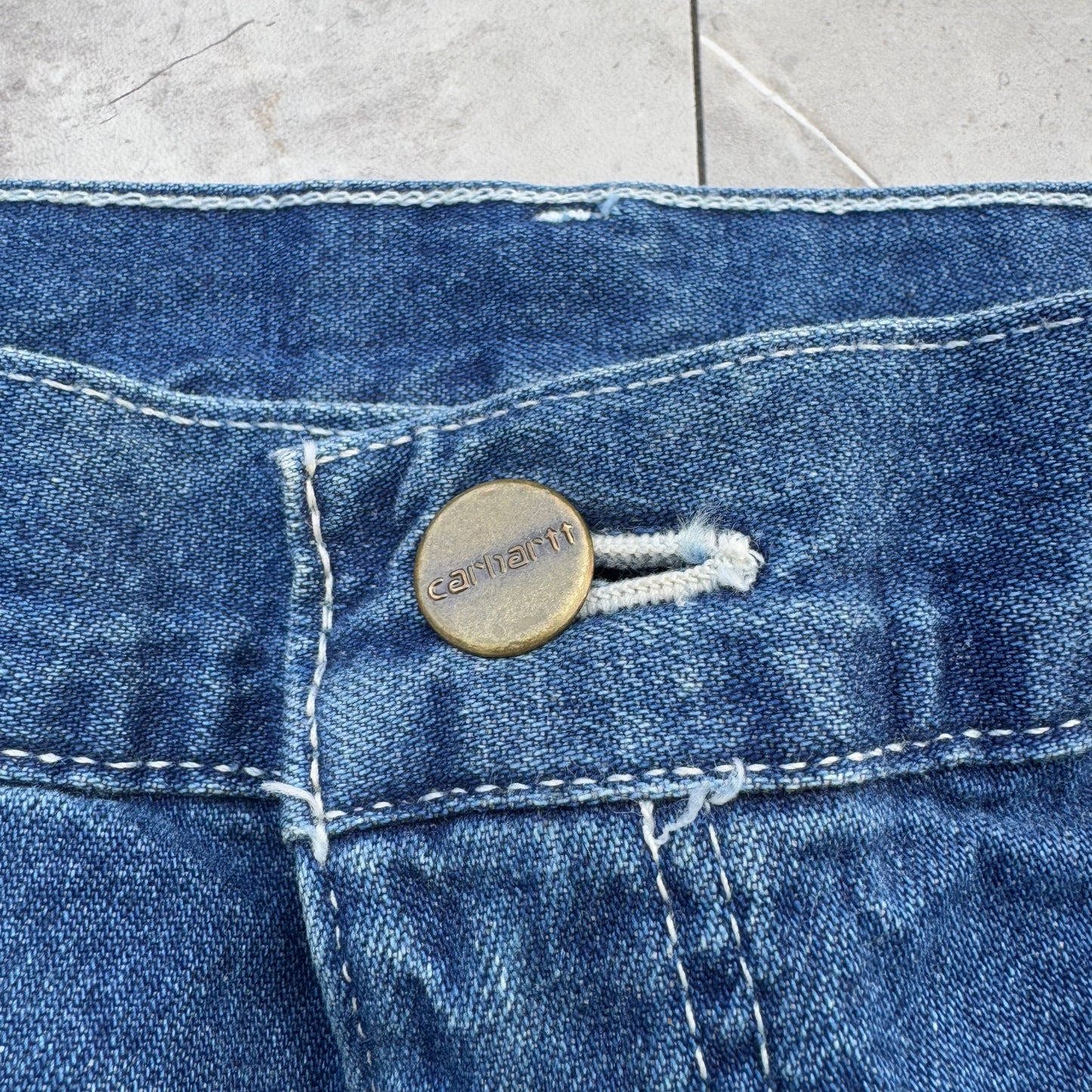 90s Carhartt Made in USA Flannel Lined Denim 33x32 KiiChain Clothing