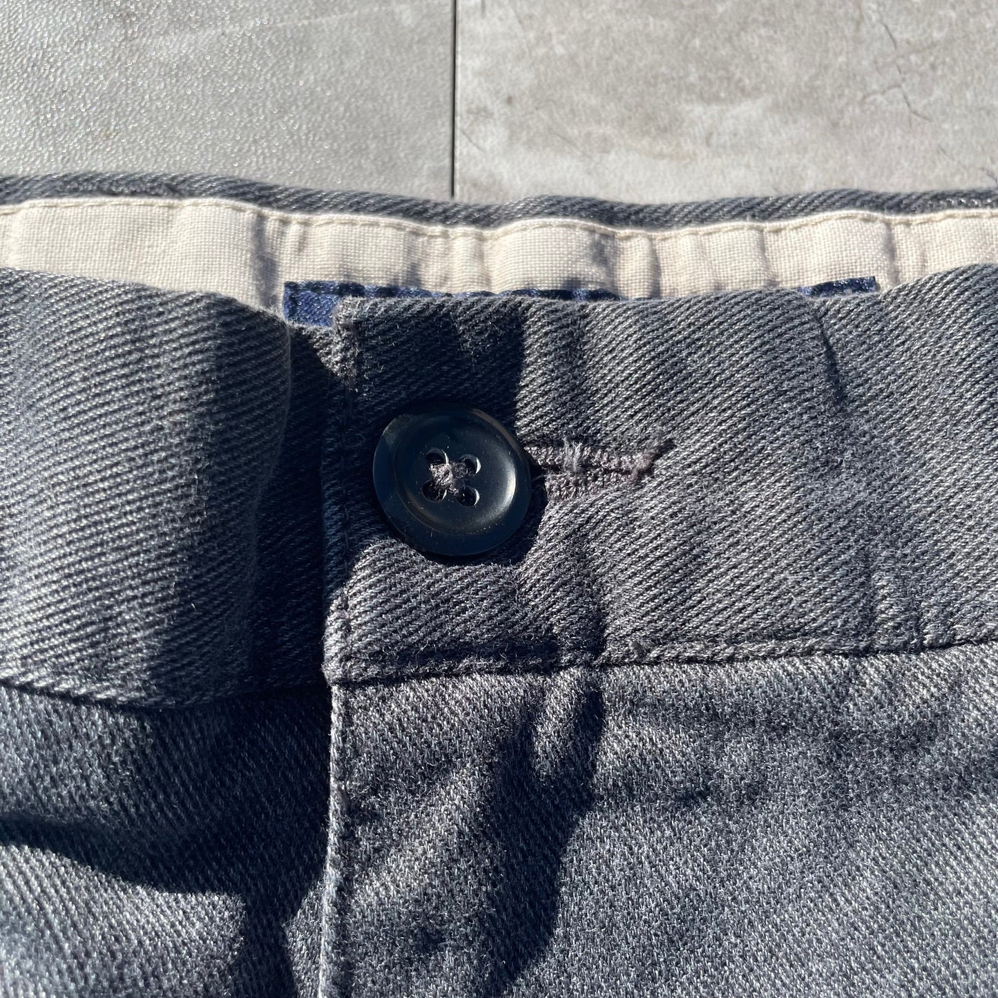 00s Gap Washed Gray/Black Loose Fit Pants 38x32 KiiChain Clothing