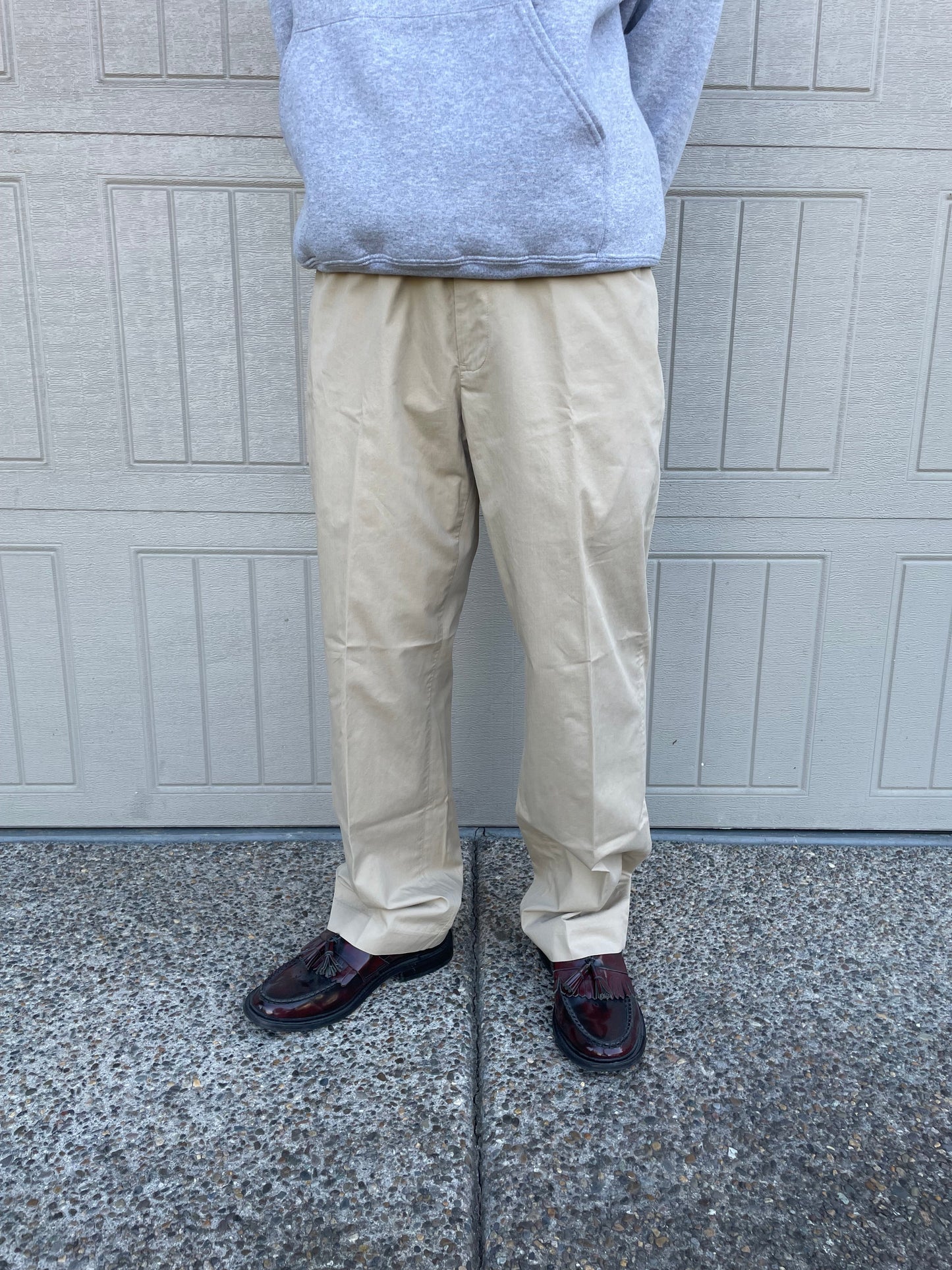 90s-00s Ralph Lauren Cream/Beige Chino Pants 34x30 KiiChain Clothing