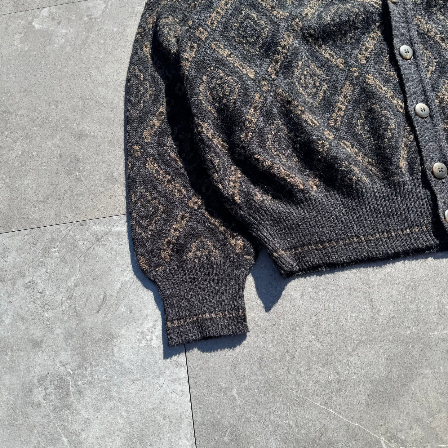 90s John Ashford Made in Italy Wool-Blend Knitted Cardigan KiiChain Clothing