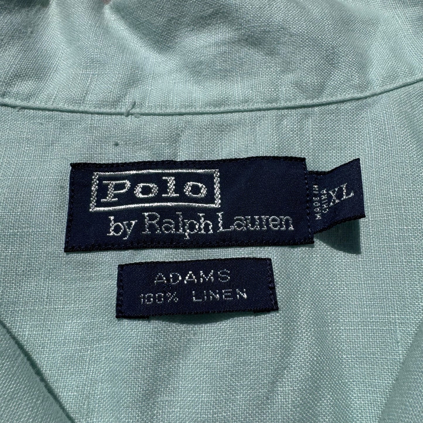 90s-00s Ralph Lauren Adams 100% Linen Tye-Dye Dip Open Collar Shirt KiiChain Clothing