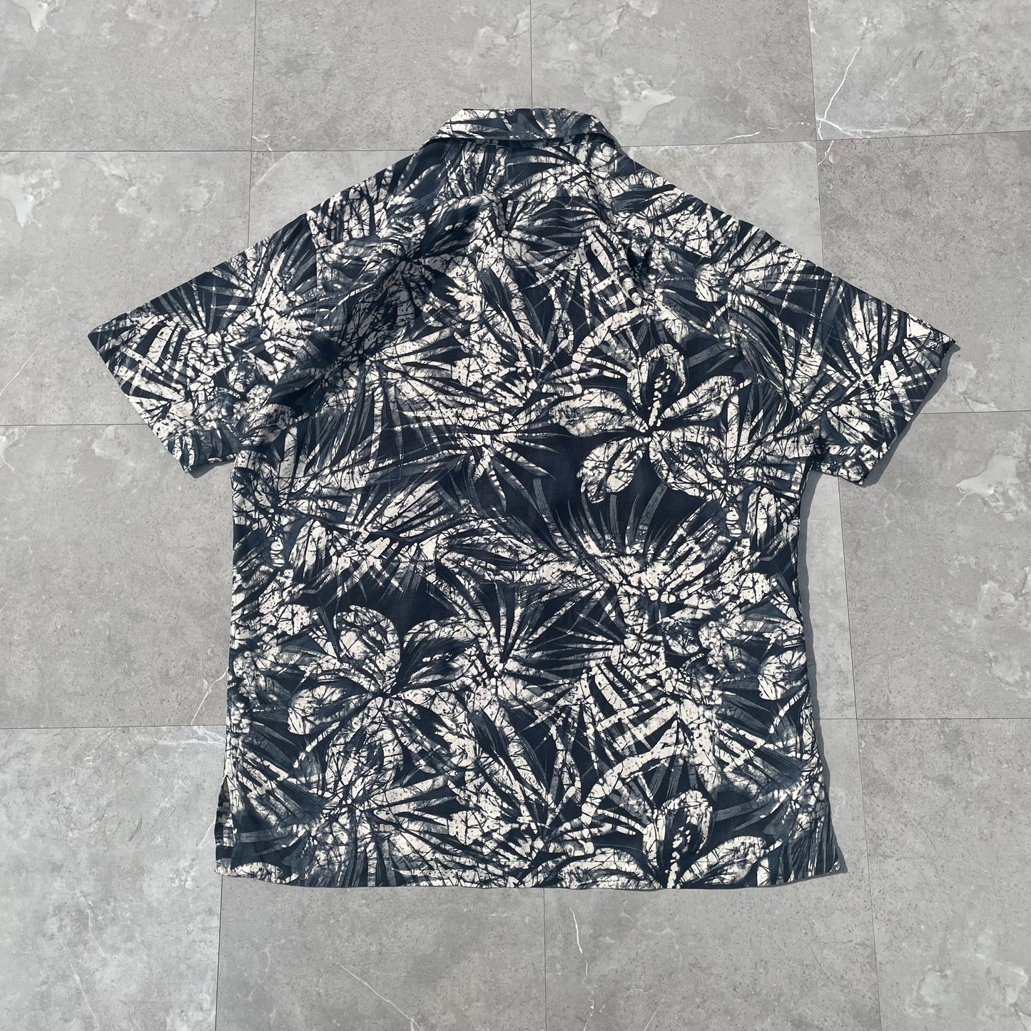 90s Ralph Lauren Clayton Silk Linen Short Sleeve Shirt (M) KiiChain Clothing
