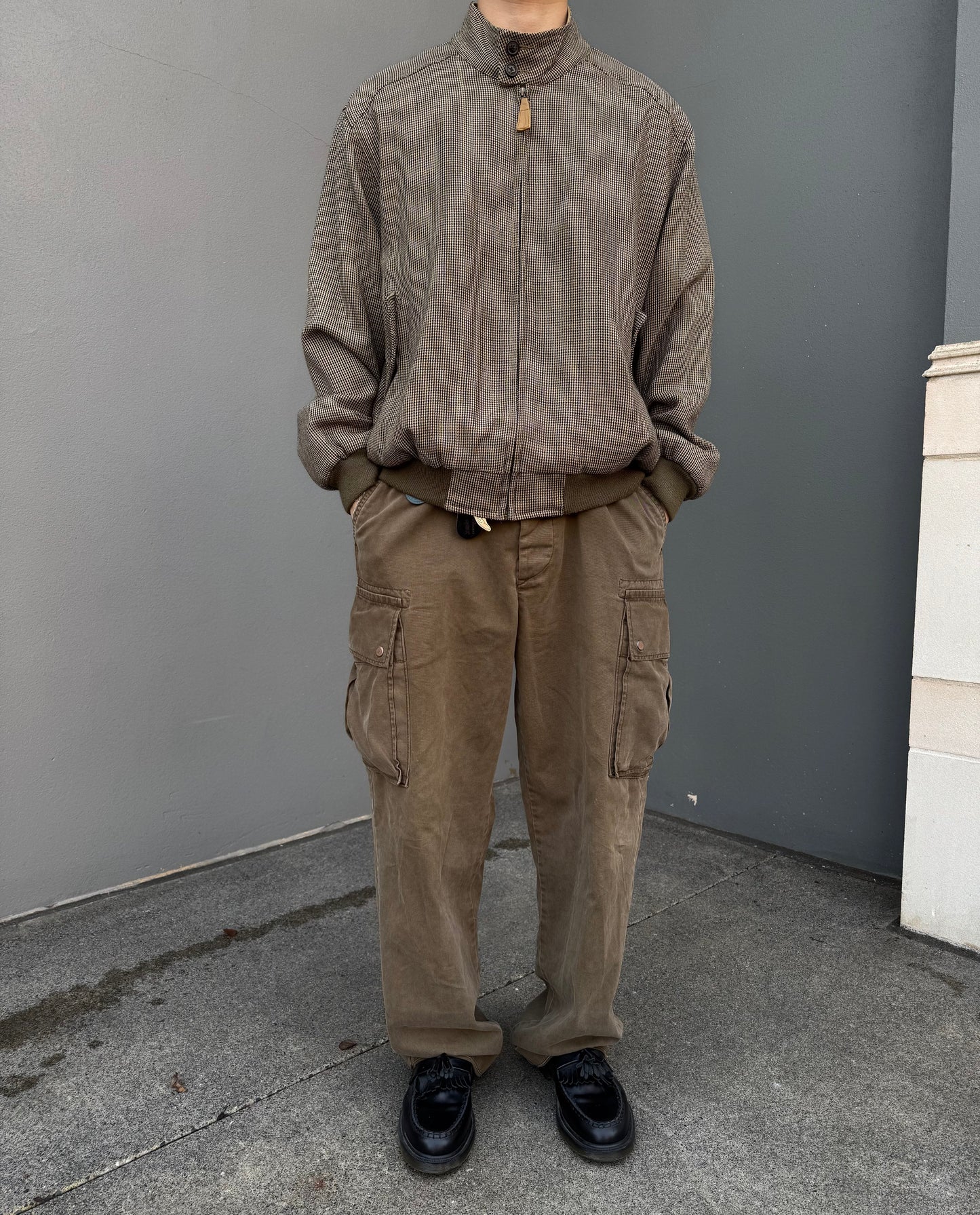 00s Orvis Houndstooth Wool Harrington Jacket KiiChain Clothing