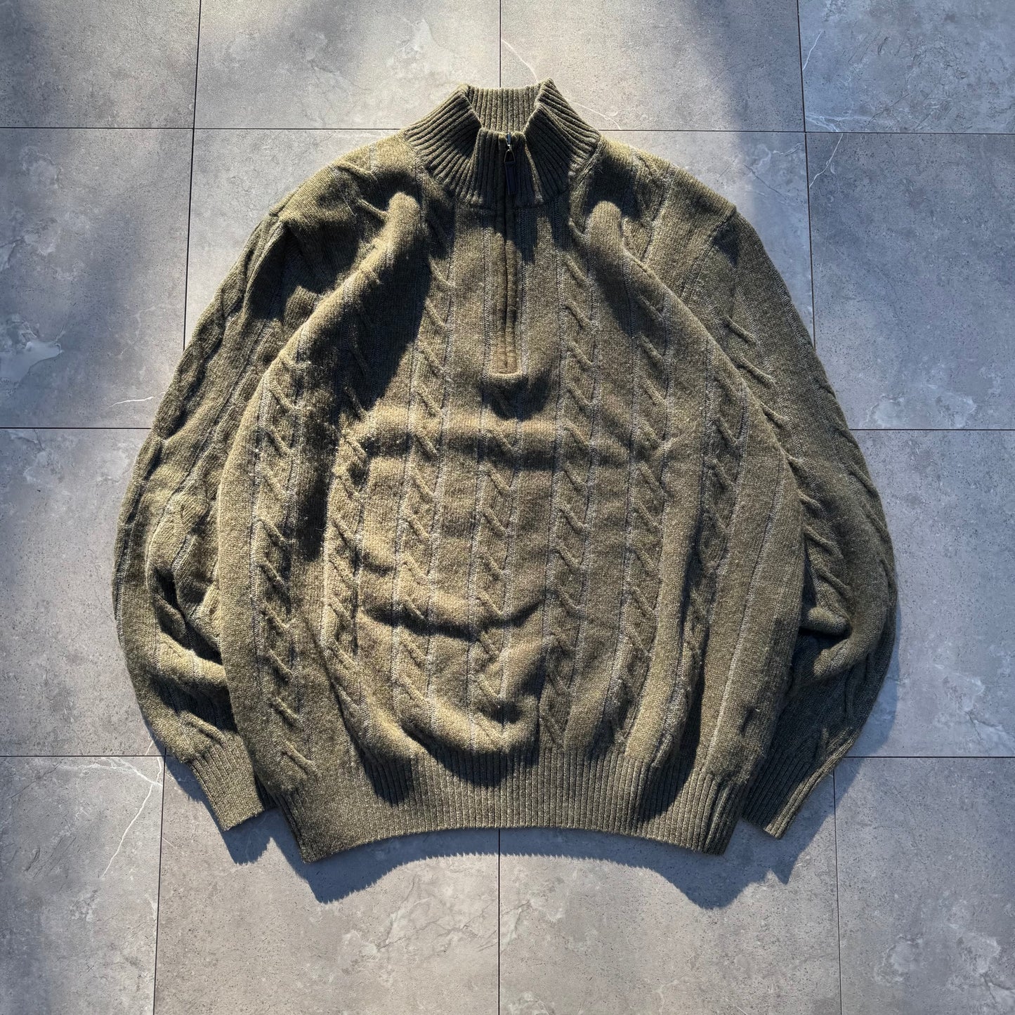 90s-00s Bugatchi Made in Italy Half-Zip Knit