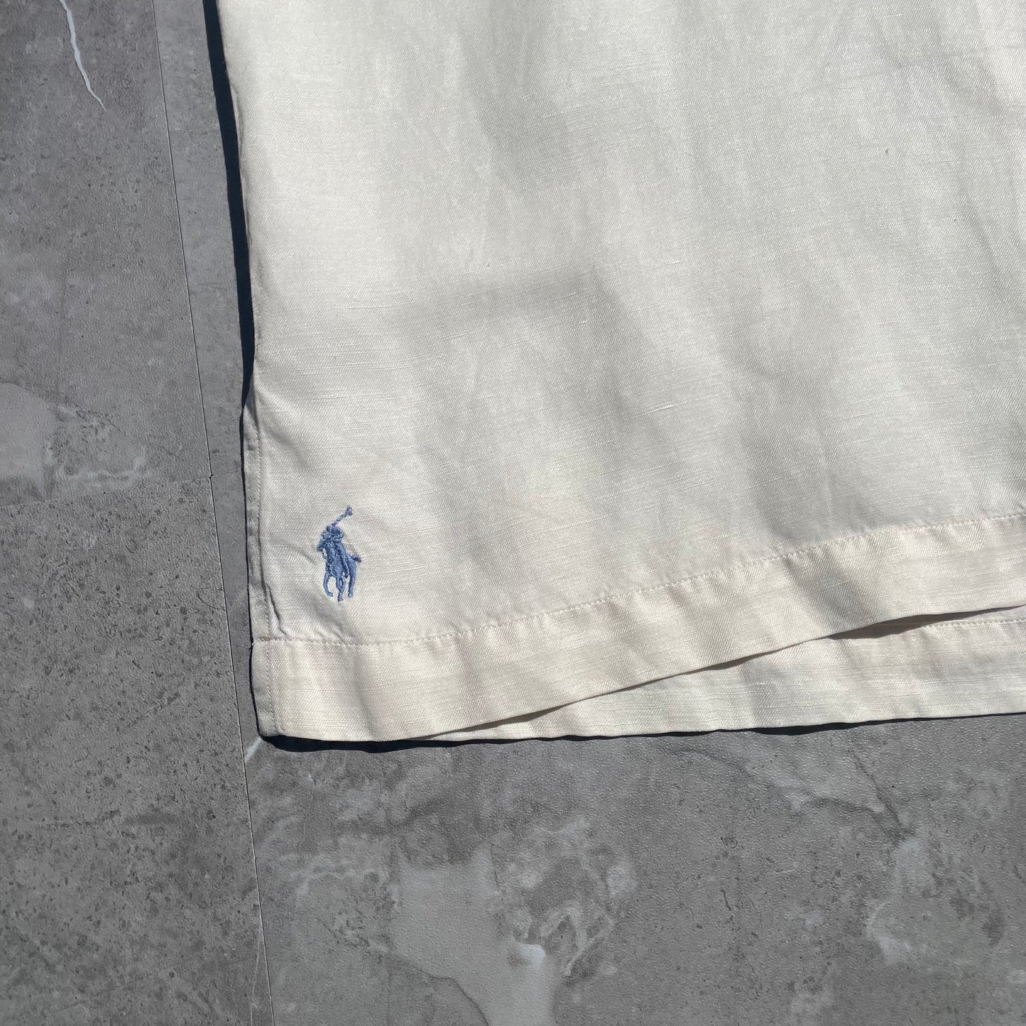 90s Ralph Lauren Caldwell Silk/Linen Short Sleeve Shirt KiiChain Clothing