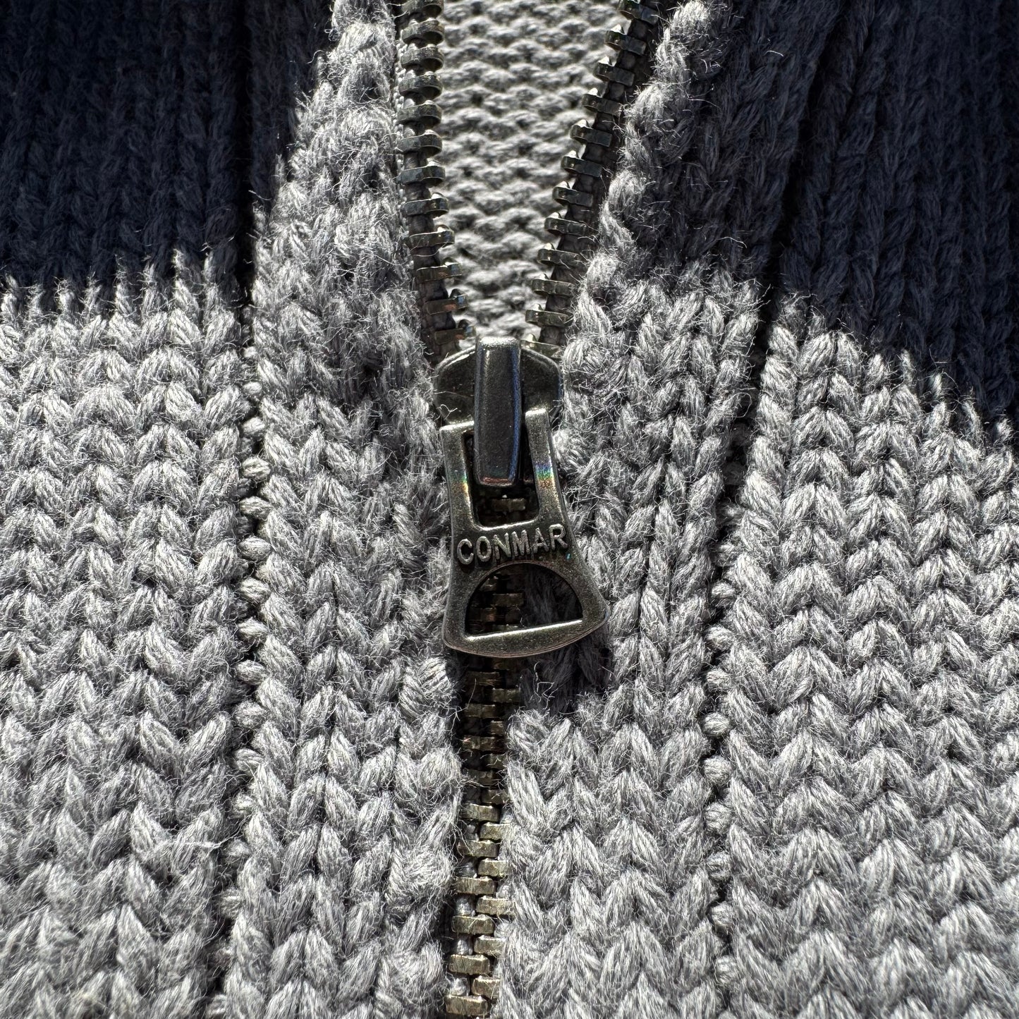 90s Ralph Lauren: Polo Jeans Company Gray Heavyweight Quarter Zip Knit