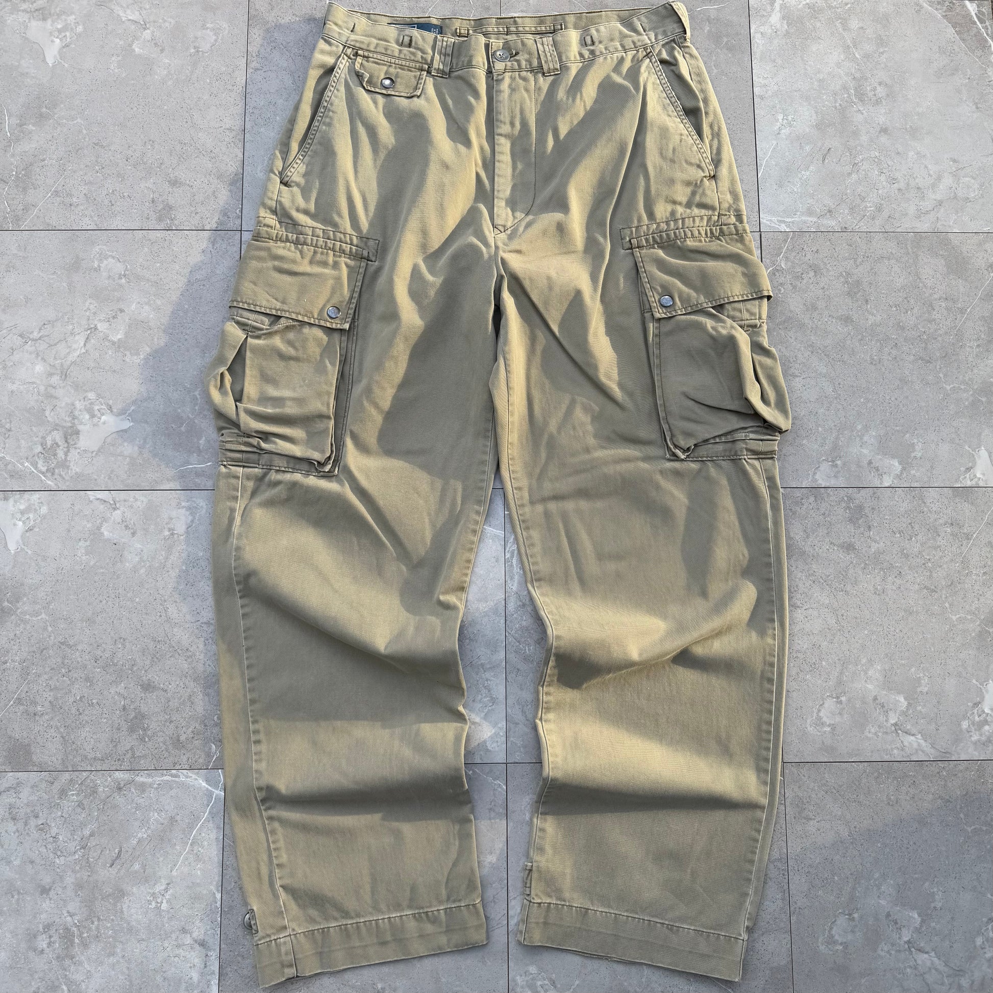 90s-00s Polo by Ralph Lauren Polo Chino Cargo Pants 35x32 KiiChain Clothing